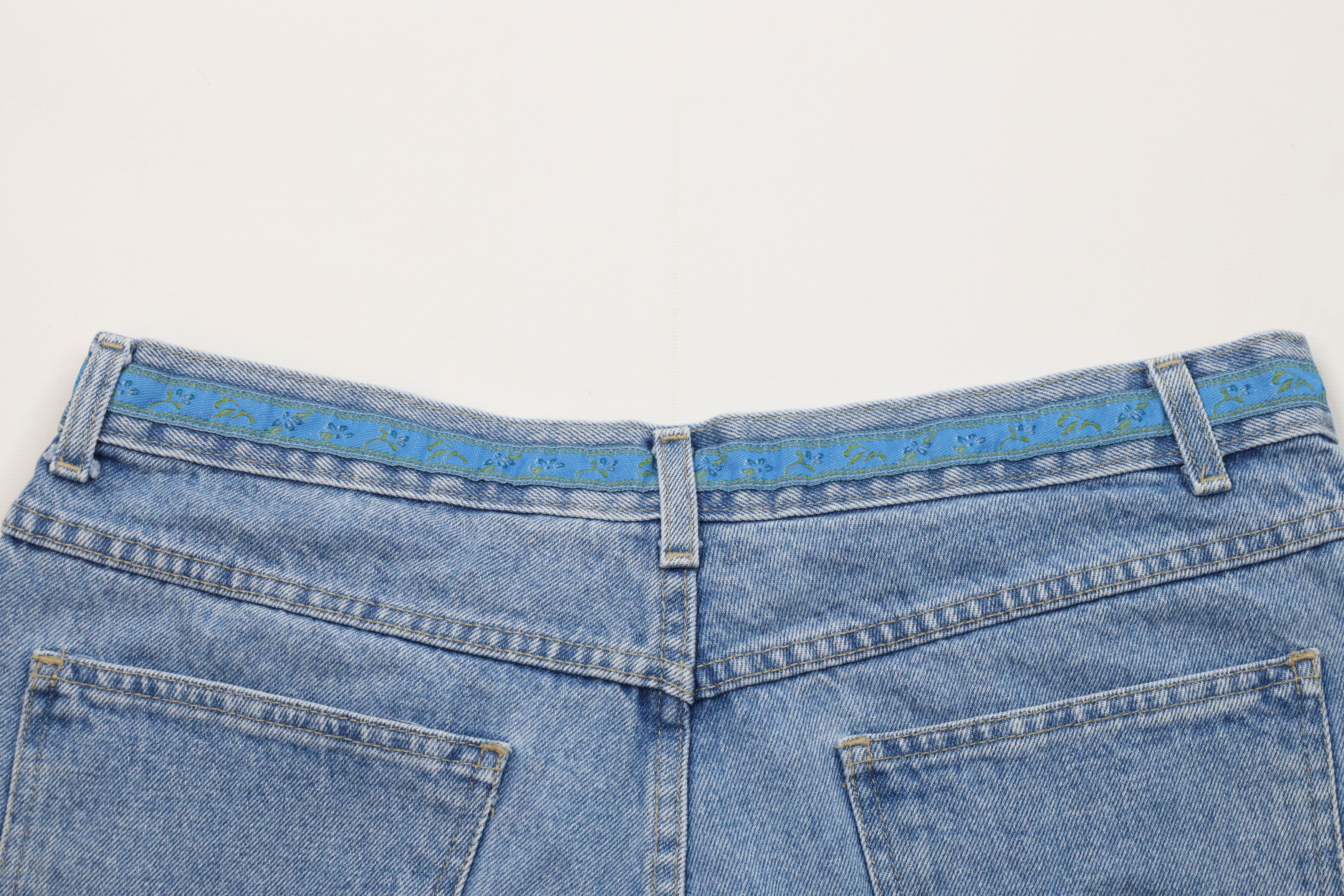 Vintage Vintage 90s Streetwear Trim Denim Jean Shorts Jorts Blue Size 36" / US 14 / IT 50 - 9 Thumbnail