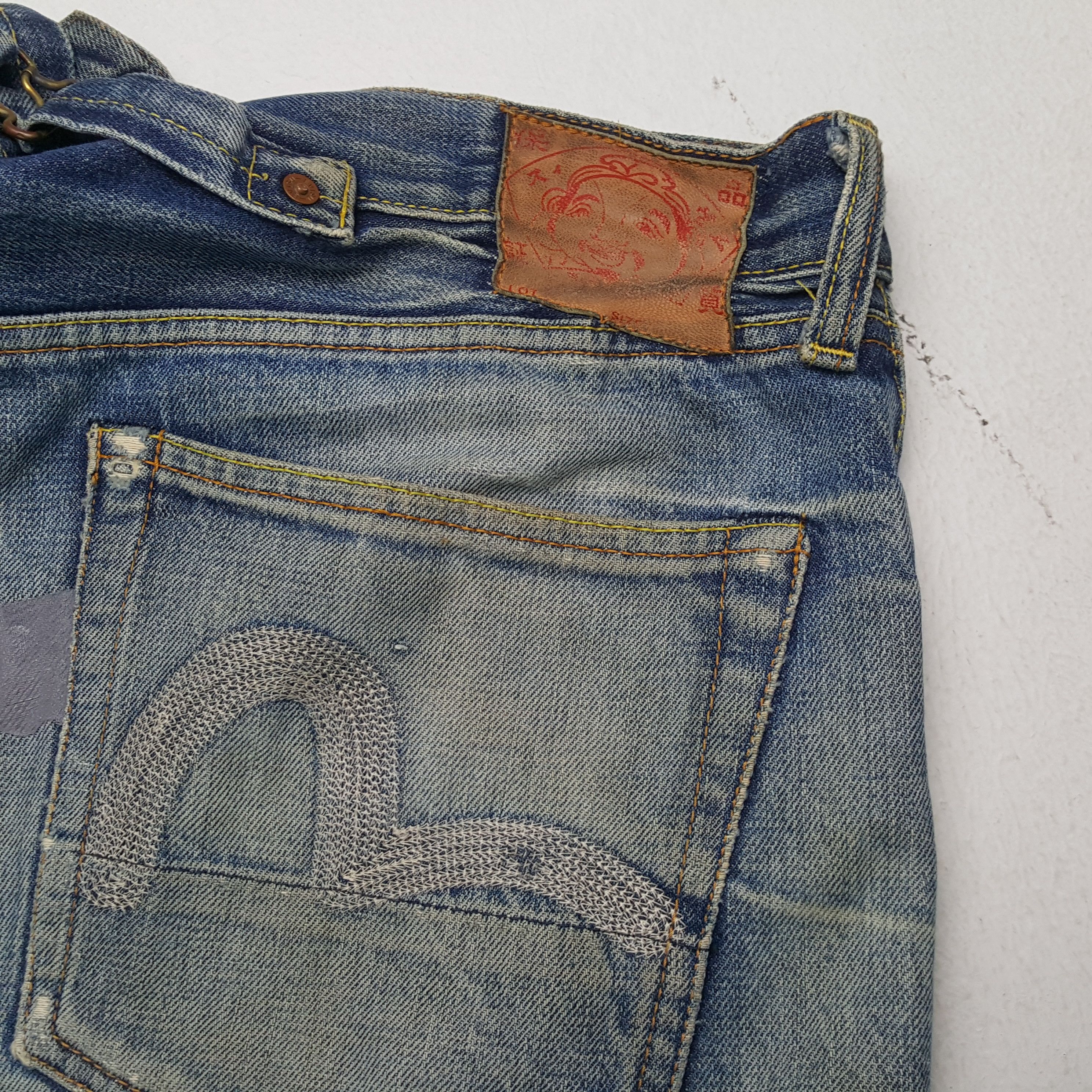 Japanese Brand × Vintage EVISU Japanese Brand Fashion Style Custom Daicock Jeans Size US 35 - 15 Thumbnail