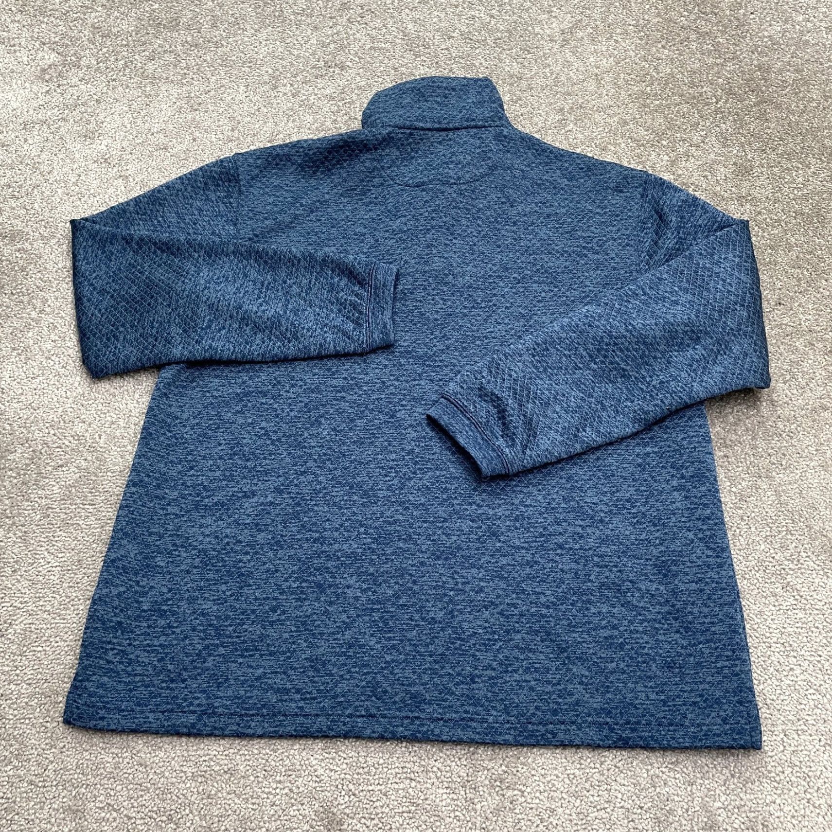 Haggar Haggar Cool 180 Pro Quilted Jacket Mens Medium Blue 1/4Zip High Neck Outdoor Size US M / EU 48-50 / 2 - 2 Thumbnail
