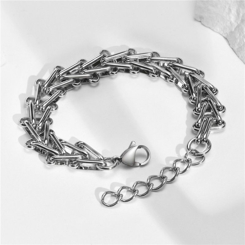 Jewelry Interlocked Triangle Link Chain Bracelets Size ONE SIZE - 3 Thumbnail