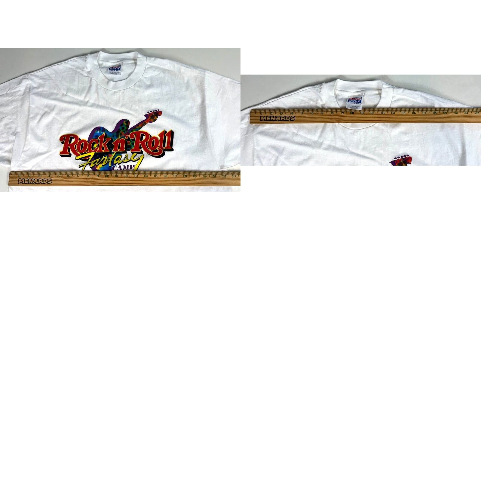 Hanes VINTAGE Hanes T-Shirt XL White Rock 90s Fantasy Camp Mens Womens Unisex Adults 90s Rock Vintage shirt graphic print Crew Neck Short Sleeve Cotton Size US XL / EU 56 / 4 - 8 Thumbnail