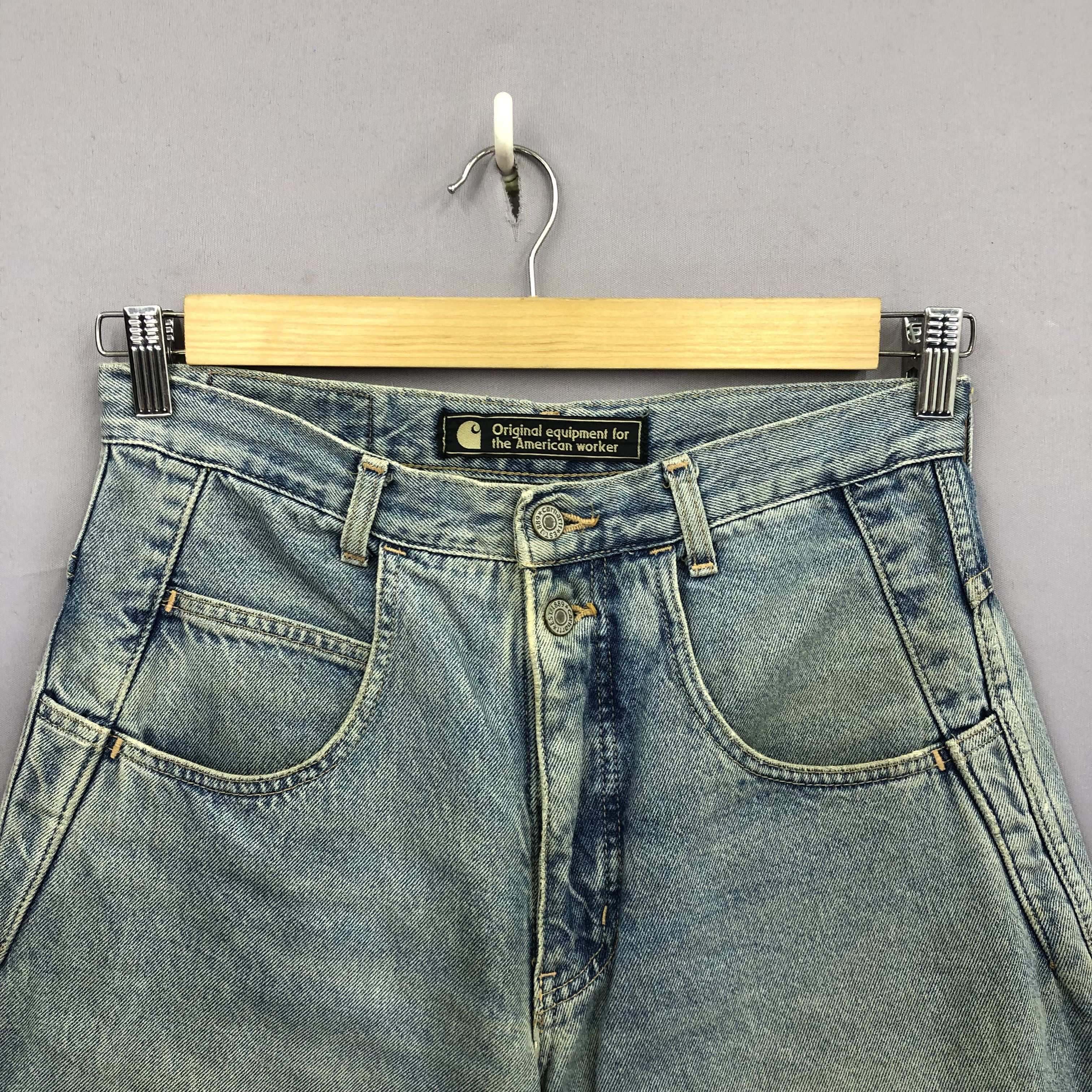 Carhartt Crazy Vintage Y2K/2000s Carhartt Baggy Faded Jeans Denim Size US 30 / EU 46 - 5 Thumbnail