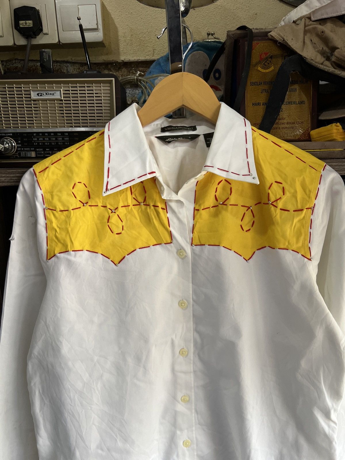 Eddie Bauer 🔥Distressed Eddie Bauer Western Shirt Size US S / EU 44-46 / 1 - 2 Thumbnail
