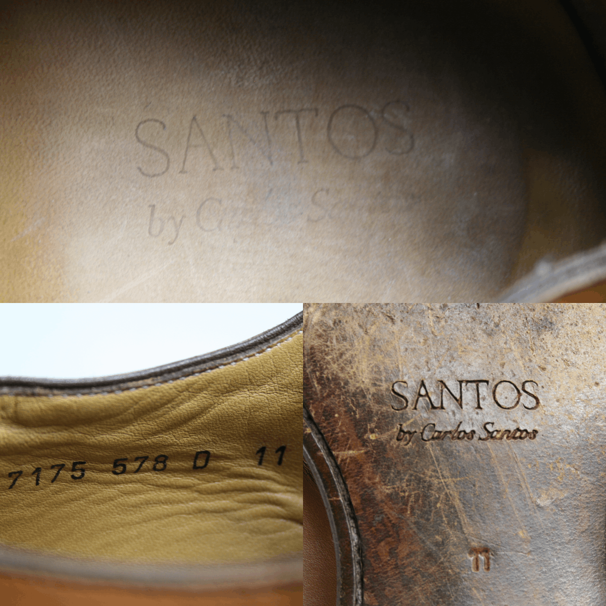 Carlos Santos Santiago Perforated Oxford Shoes Size US 12 / EU 45 - 15 Thumbnail
