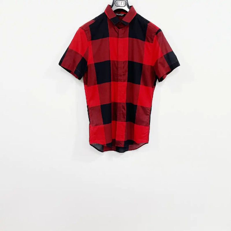 Neil Barrett NeIL BarreTT Red Short-Sleeve Shirt for Men 0089 Size US M / EU 48-50 / 2 - 1 Thumbnail