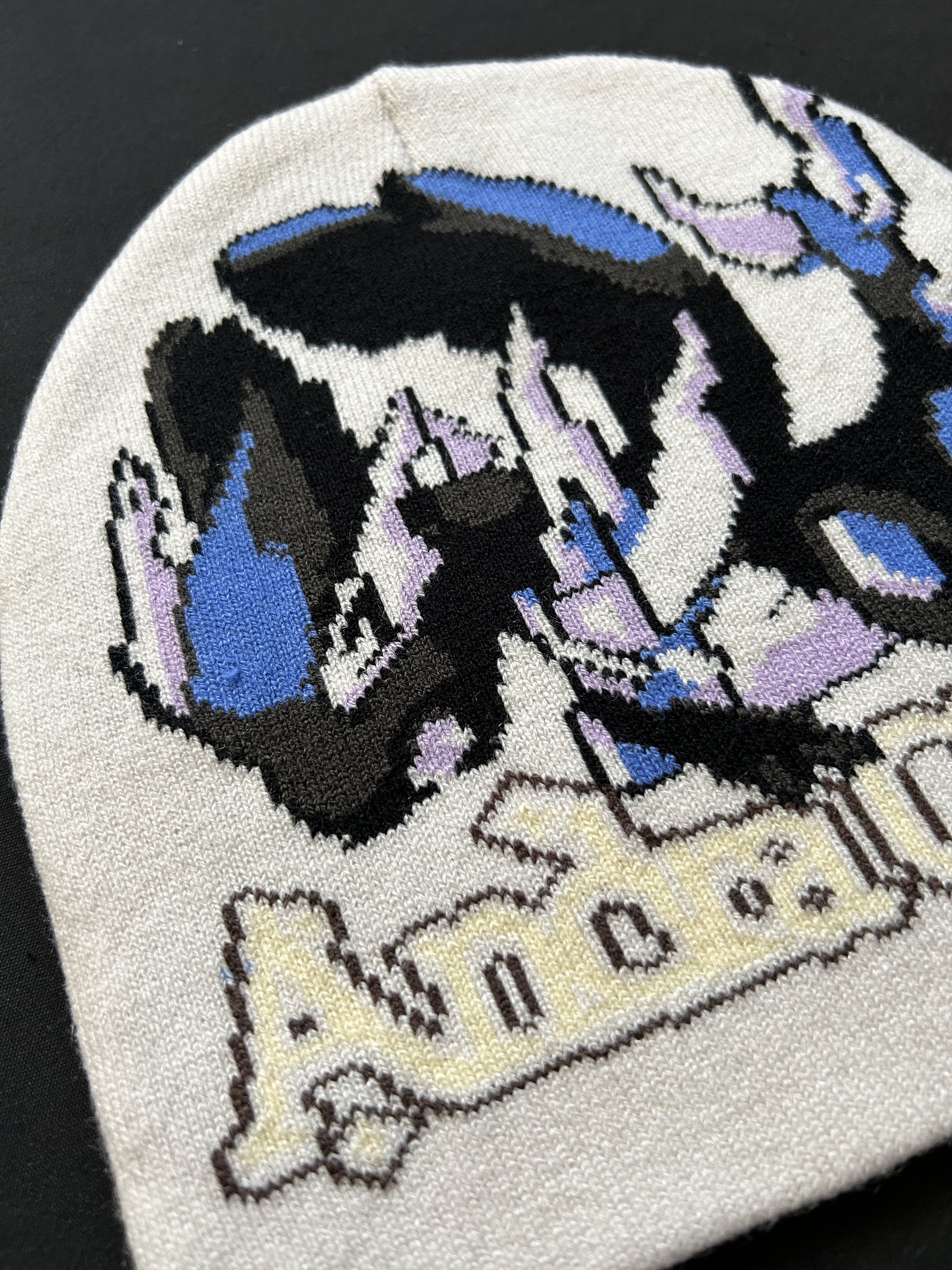 Japanese Brand Deadstock Dialga Graphic No Cuff Pink Beanie Hat OS Size ONE SIZE - 3 Thumbnail