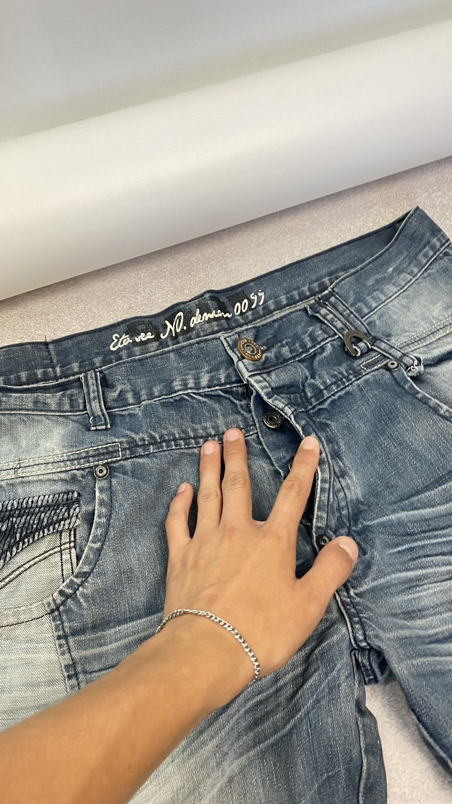 Other Jeans Dirty Pants faded crashed y2k distressed Size US 38 / EU 54 - 8 Thumbnail
