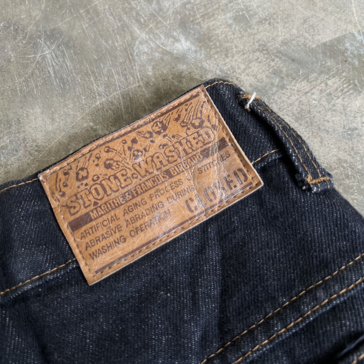 Marithe + Francois Girbaud Closed MFG Indigo Denim cell Pocket Size US 29 - 8 Thumbnail