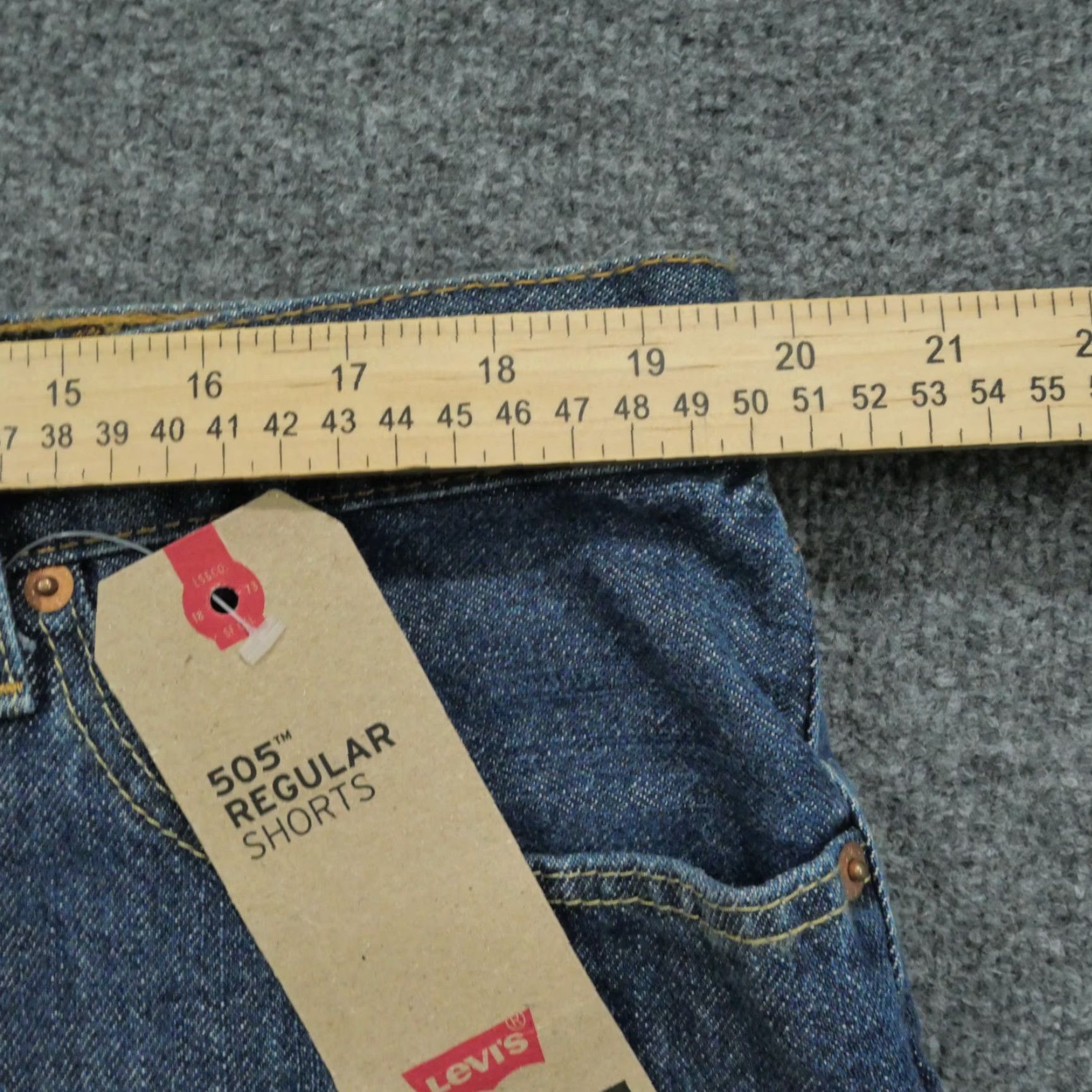 Levi's Levi's 505 Jean Shorts Bermuda Mens 40 Blue Denim Casual 90s Jeans Shorts Regular Fit 5-Pocket Mens Size US 40 / EU 56 - 5 Thumbnail