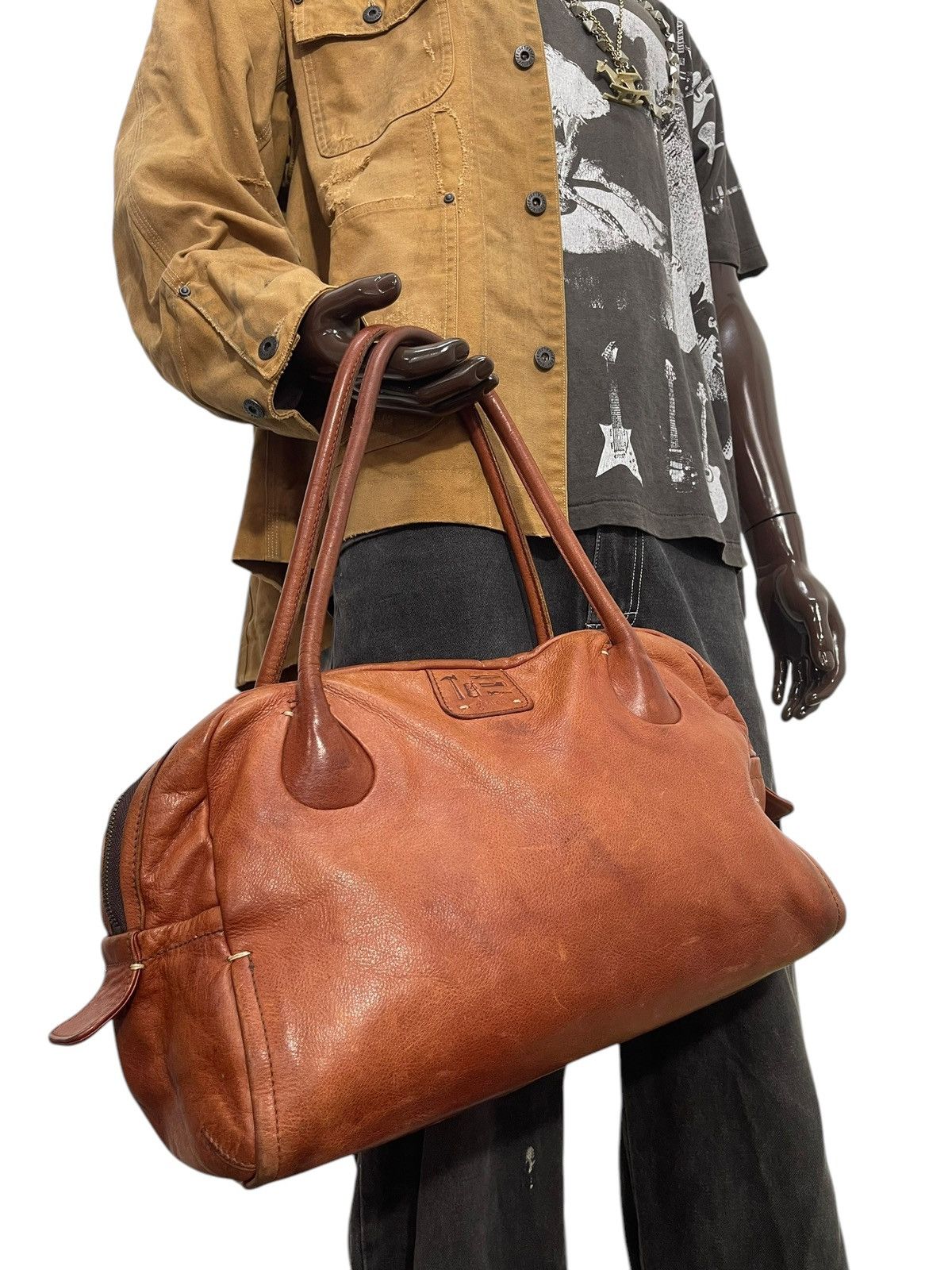 Genuine Leather Full Leather Genten Japan Tote Shoulder Bag 1🟩9 Size ONE SIZE - 4 Thumbnail