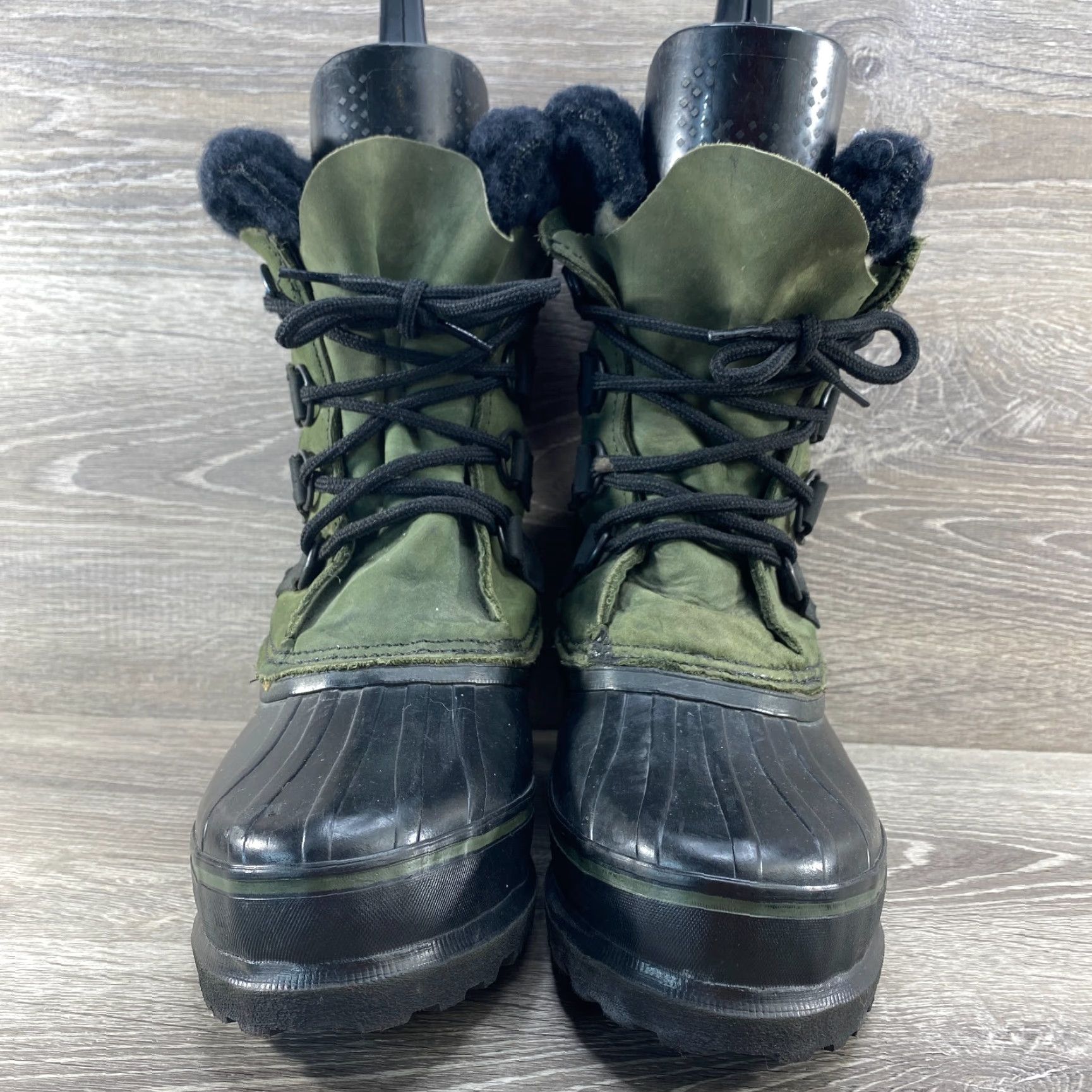 SOREL Sorel Alpine Green Kaufman Canada Insulated Winter Leather Rubber Duck Boots 8 Size US 8 / IT 38 - 4 Thumbnail