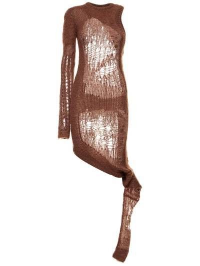 Rick Owens o1s1v1n0724 Sweaters in Brown Size US XL / EU 56 / 4 - 6 Thumbnail