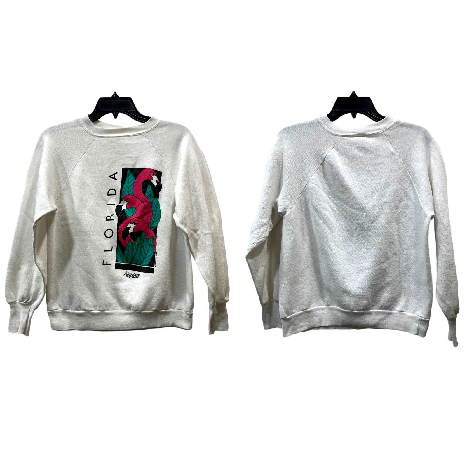 Vintage Vintage 1986 Florida Souvenir Flamingo Sweatshirt Size S / US 4 / IT 40 - 8 Thumbnail