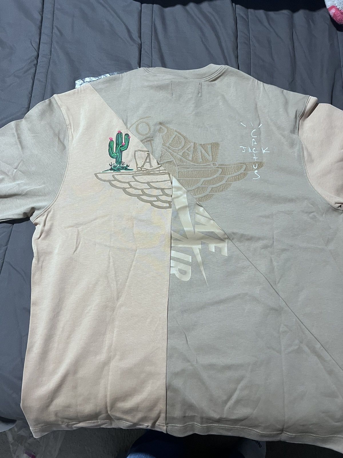 Jordan Brand × Nike × Travis Scott Travis Scott Cactus Jack X Jordan T shirt Size US L / EU 52-54 / 3 - 2 Thumbnail