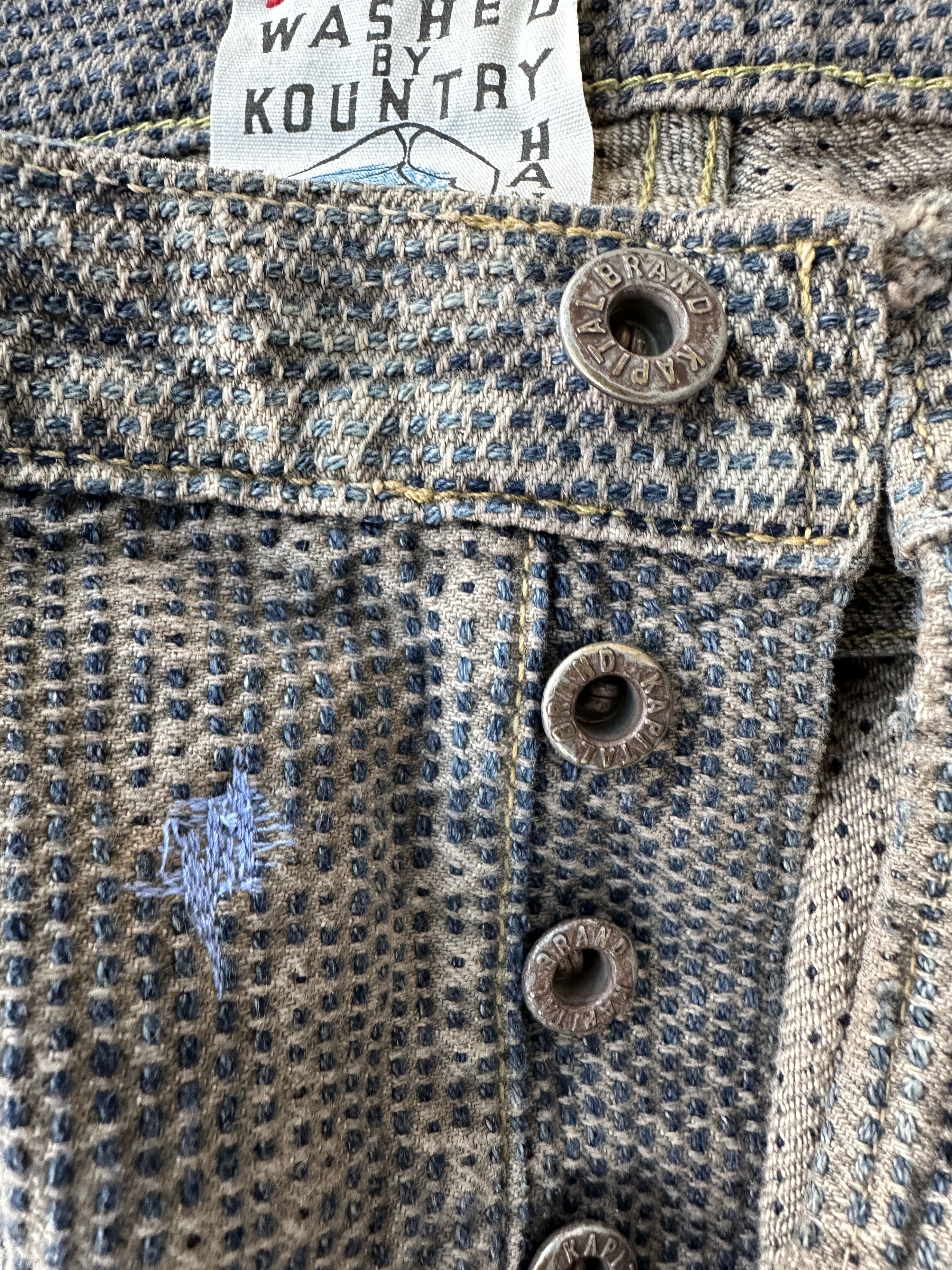 Kapital 2015 Kountry Buckle Back Boro Century Denim Patchwork Size US 34 / EU 50 - 18 Thumbnail
