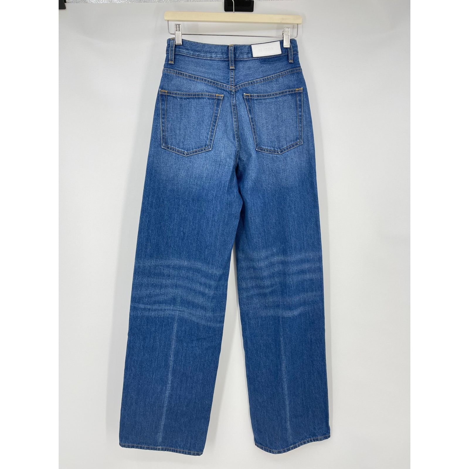 RE/DONE RE/DONE | The Marielou in Viper Blue Wide Leg Jeans 25 Size 25" / US 0 / IT 36 - 4 Thumbnail