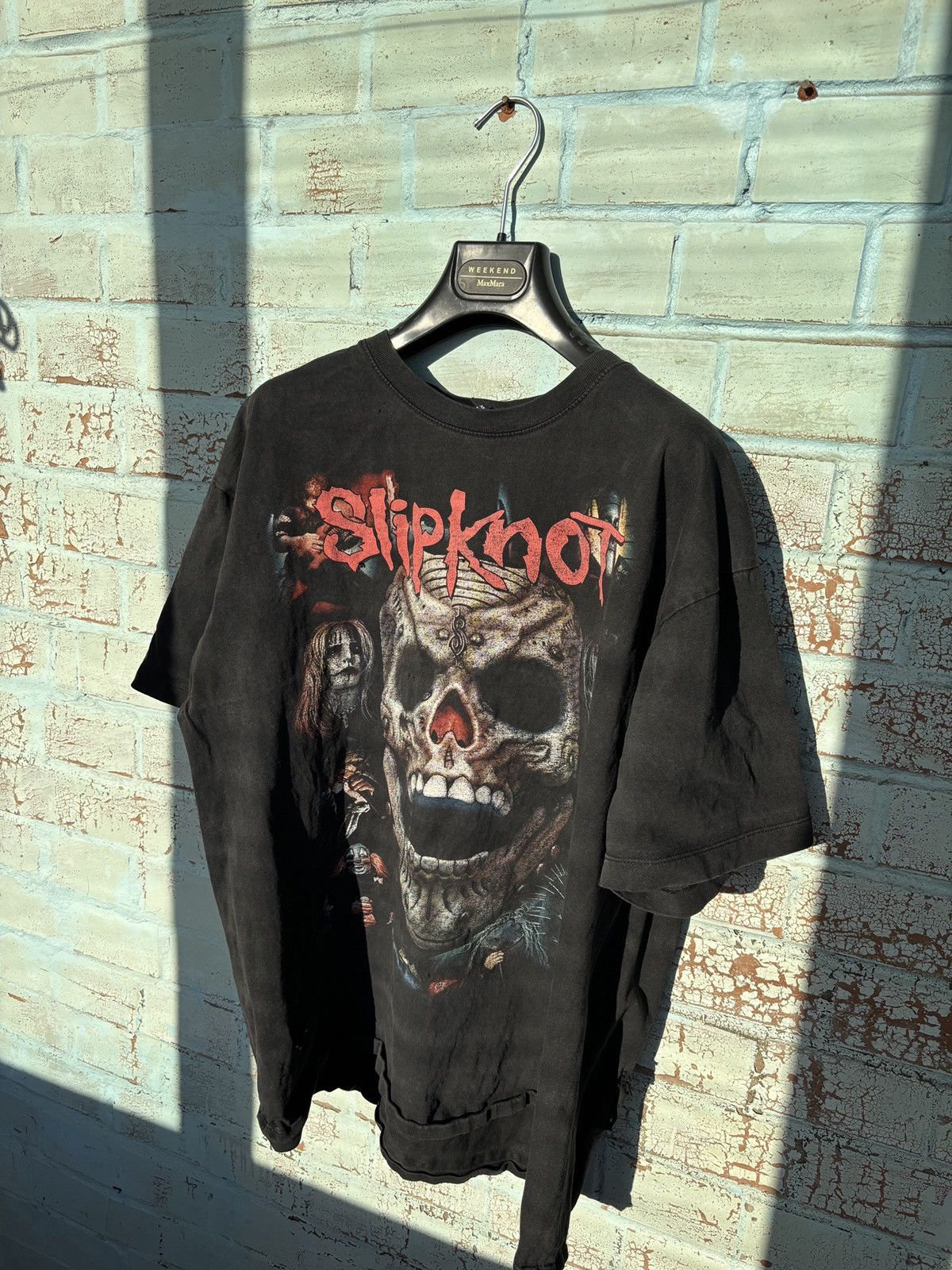 Vintage crazy distressed fade vintage slipknot t-shirt rock 90s Size US XL / EU 56 / 4 - 1 Thumbnail