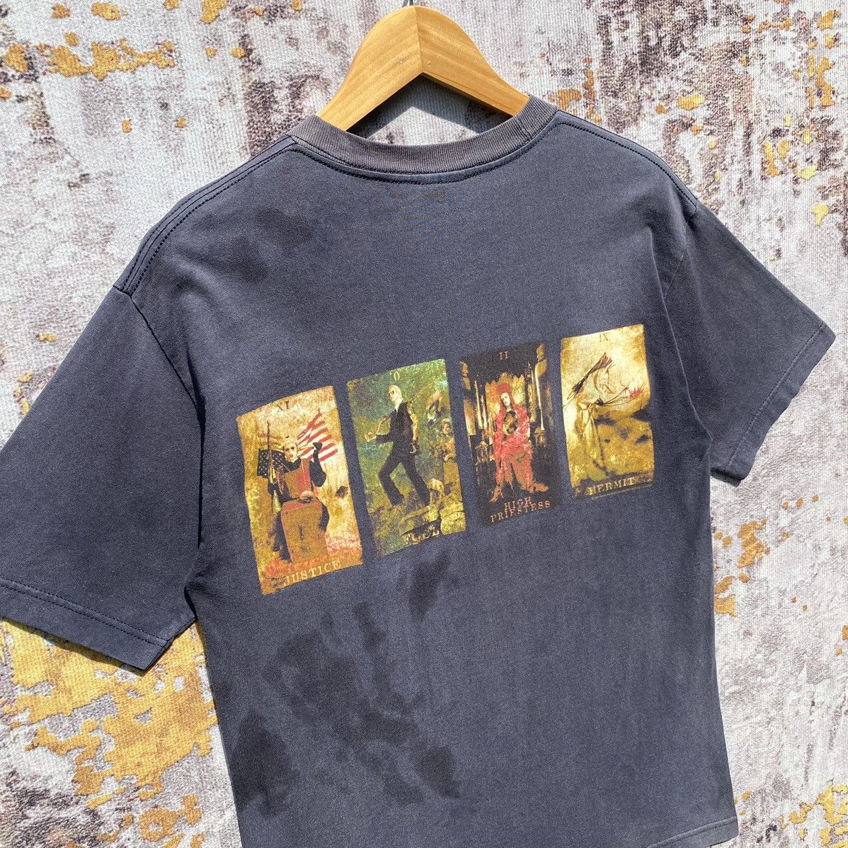 Marilyn Manson Vintage 2000s Marilyn Manson Hierophant Shirt SunFaded Size US S / EU 44-46 / 1 - 11 Thumbnail
