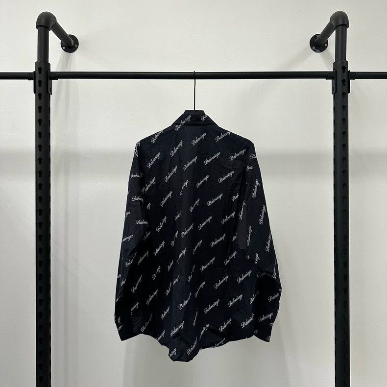 Balenciaga Balenciaga size 37 SS21 Long Sleeve Shirt with Full Bullet Size US M / EU 48-50 / 2 - 2 Thumbnail