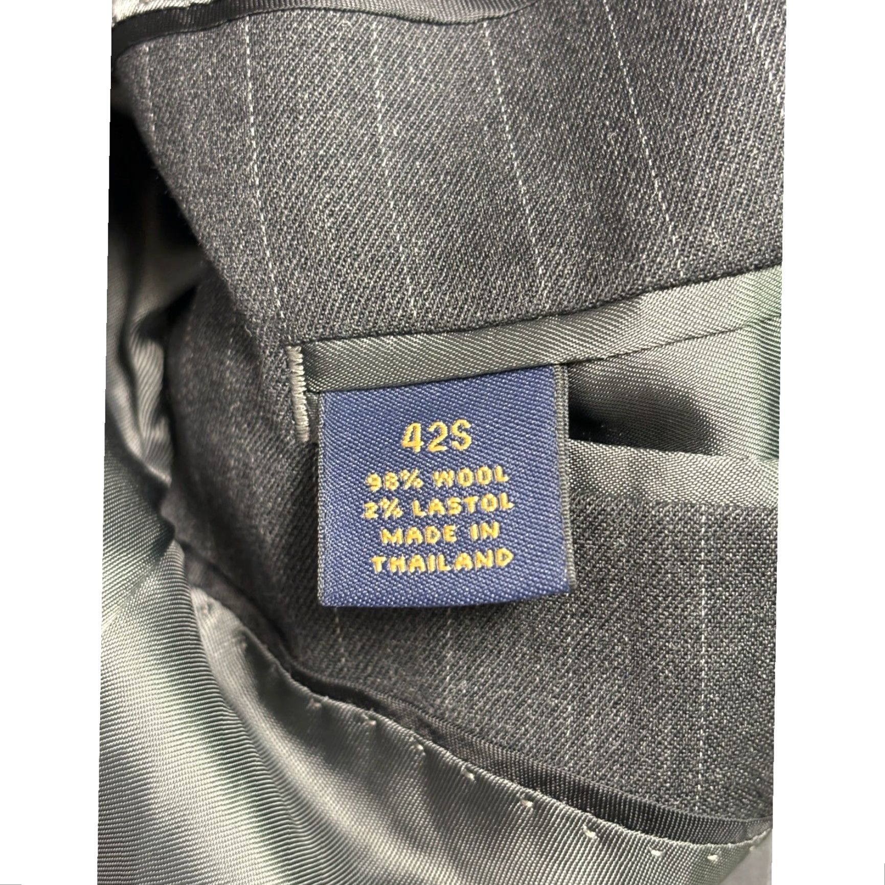 Brooks Brothers Brooks Brothers 346 Blazer Men 42S Gray Pinstripe Wool Blend Stretch Shirt/Blazer Gray Mens 42S Blazer Size 42R - 7 Thumbnail