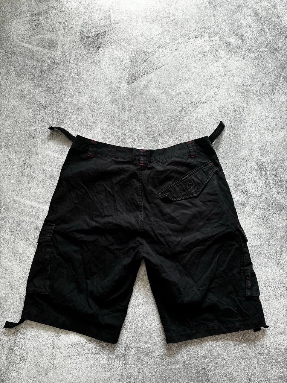 Adidas Milan faded vintage distressed cargo shorts