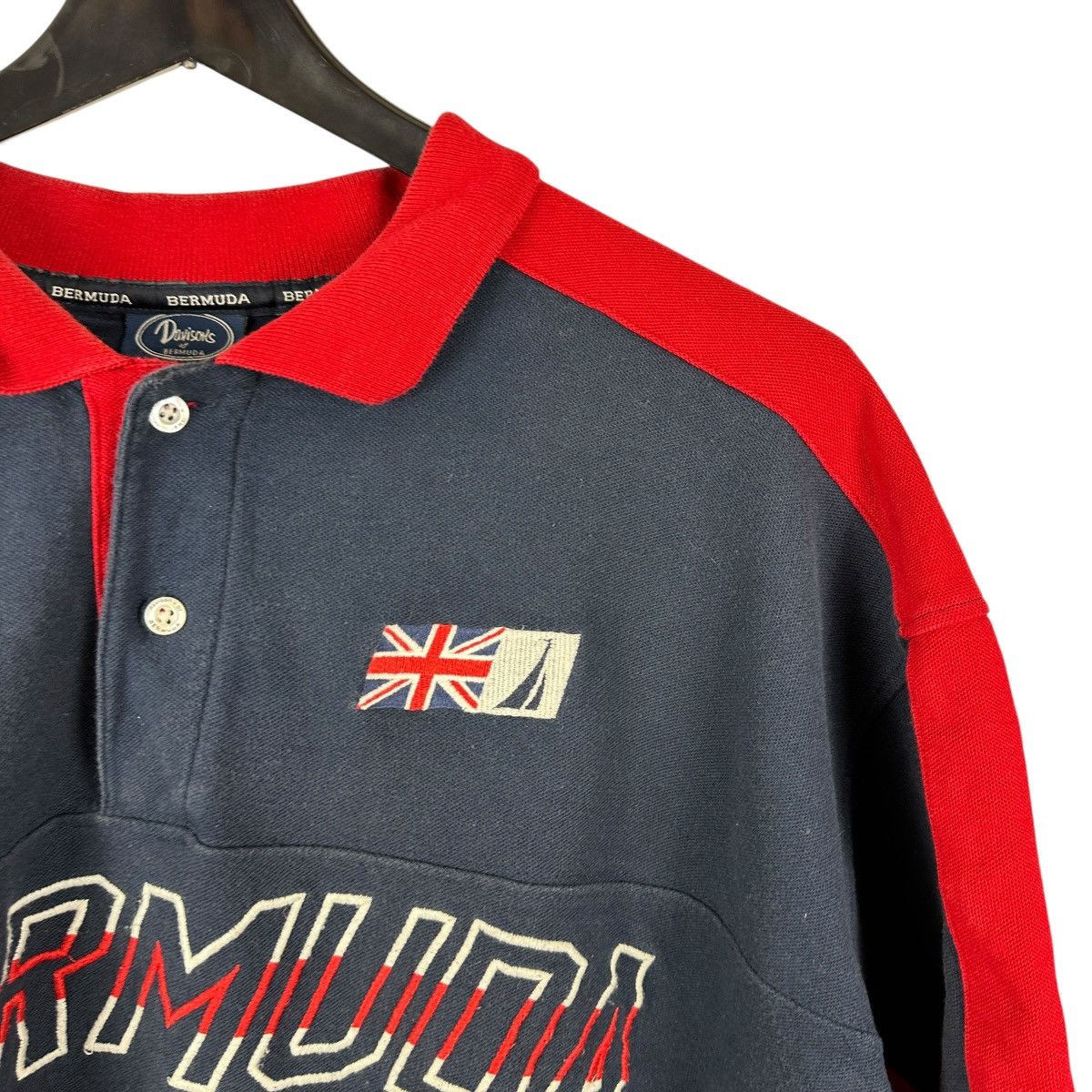 Vintage Vintage Davison Of Bermuda Crown Colony Polo Shirt Size US XXL / EU 58 / 5 - 4 Thumbnail