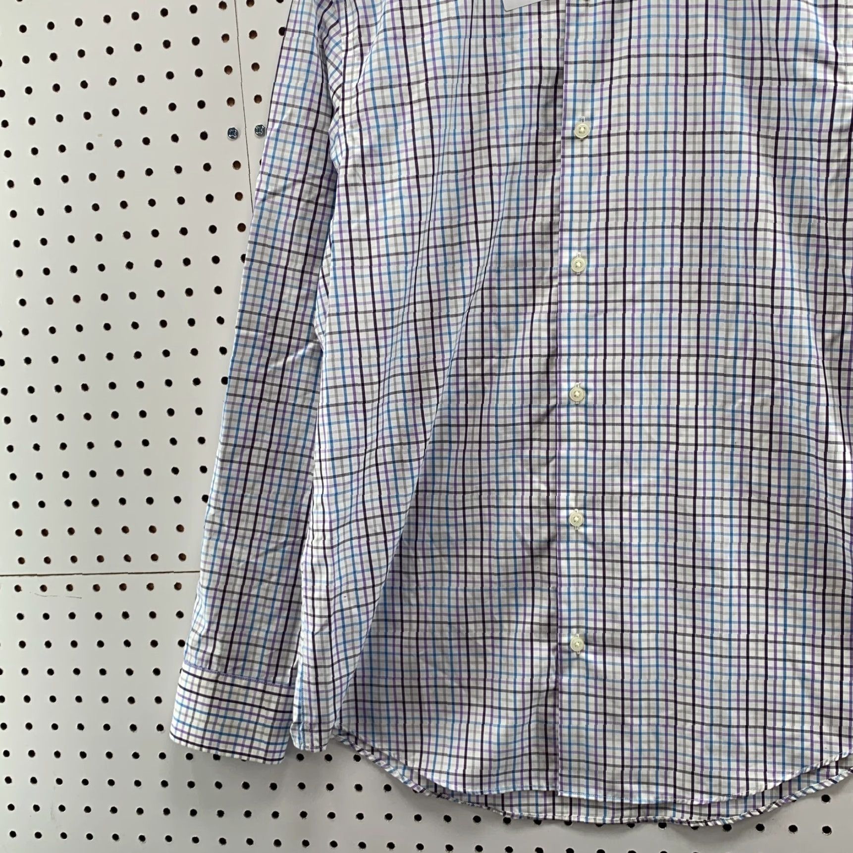 Banana Republic Banana Republic Classic Fit Bi-Colored Checker Medium Non Iron Long Sleeve Size US M / EU 48-50 / 2 - 3 Thumbnail