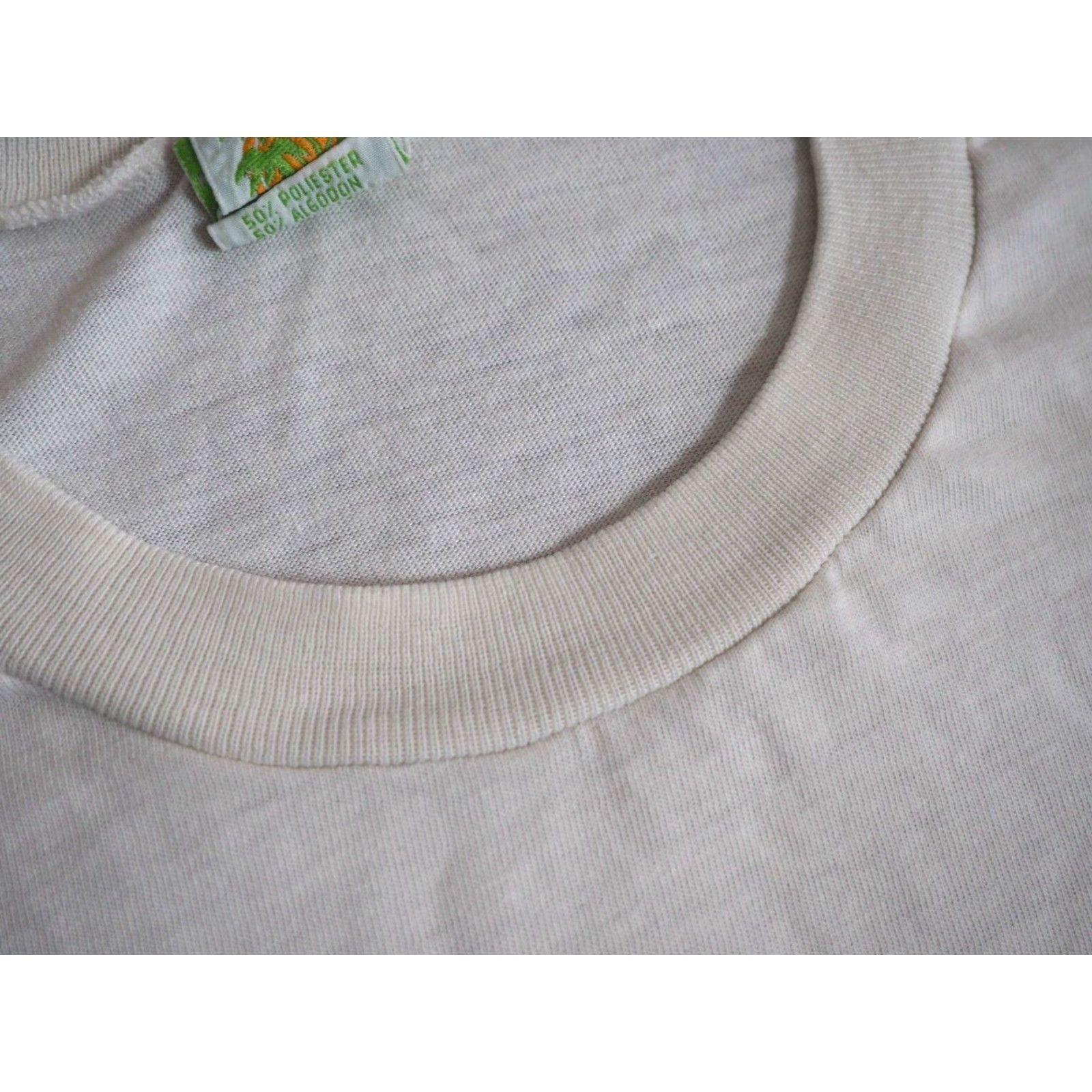 Vintage VTG 80s 90s Mexico Beach Ocean Tee T-Shirt Mens M Beige 50/50 Cotton Blend Graphic Shirt Size US M / EU 48-50 / 2 - 5 Thumbnail
