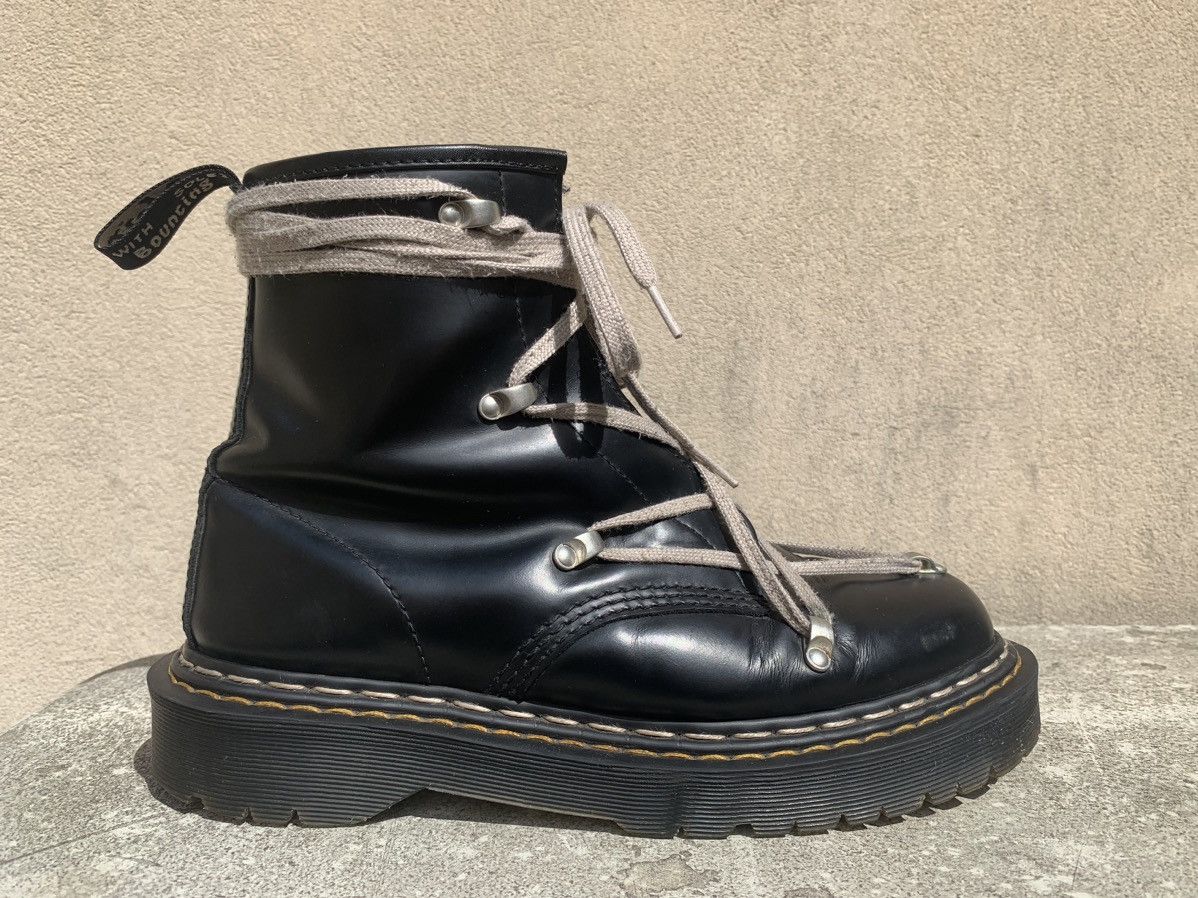 Dr. Martens × Rick Owens Dr. Martens x Rick Owens 1460 BEX Leather Boots – Black Size US 8.5 / EU 41-42 - 10 Thumbnail