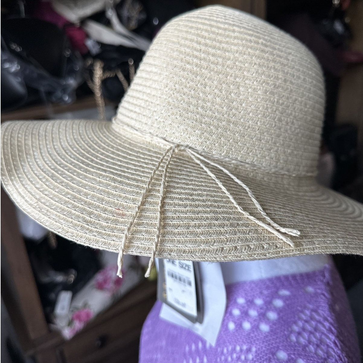 Other Style & Co Packable Paper Floppy Hat MSRP $38 Size O/S Size ONE SIZE - 1 Thumbnail