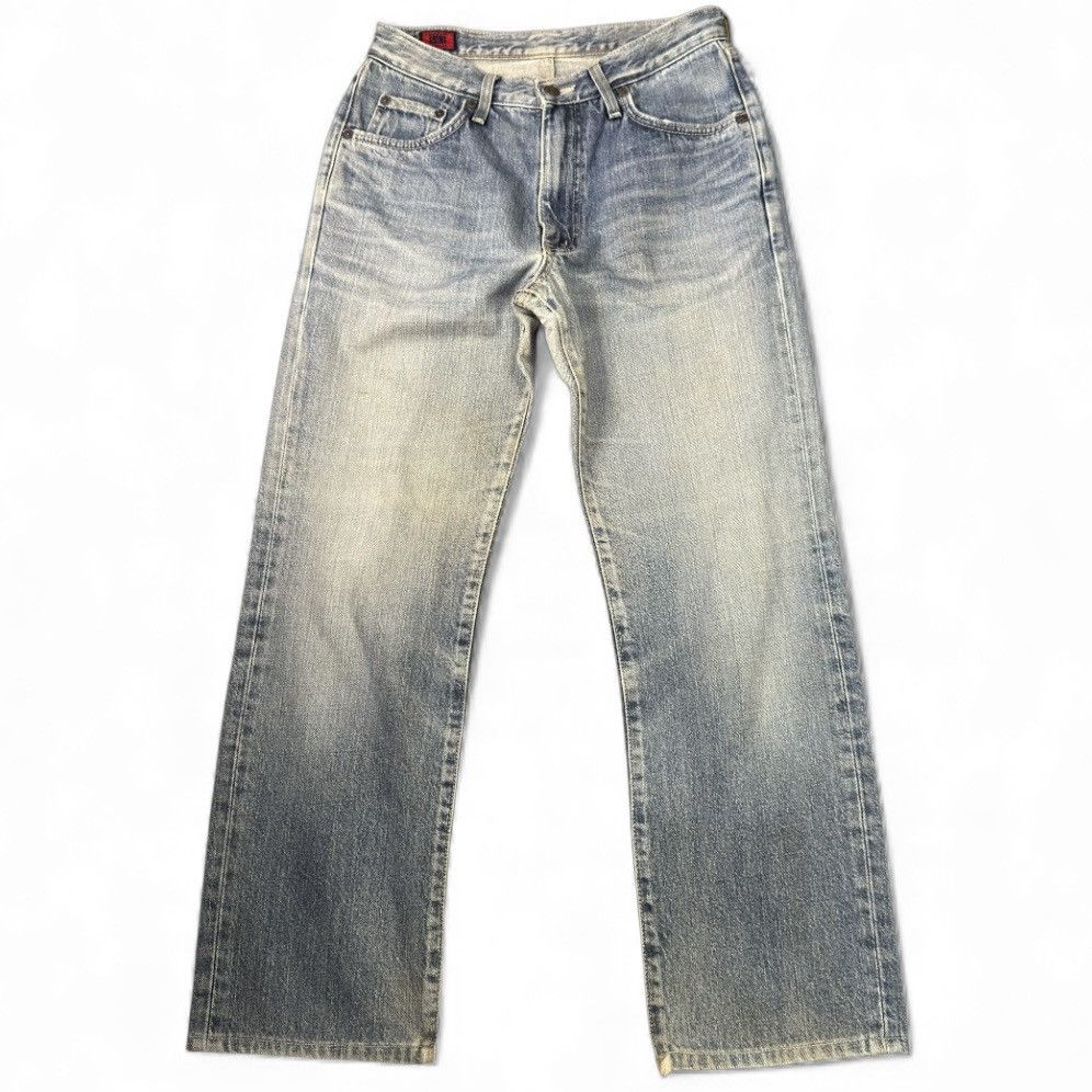 Japanese Brand Vintage Edwin 503 Regular Mid Wash Whiskering Denim Size US 29 - 1 Thumbnail
