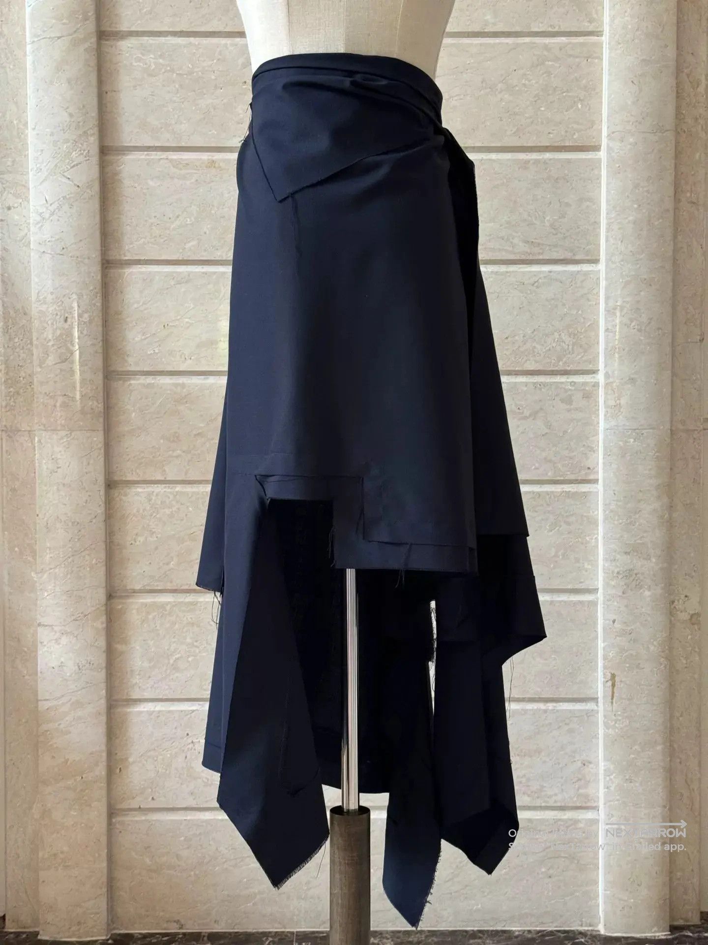 Ottolinger Wrap Skirt Draped Asymmetric Size 36 in Black, Women's (Size 25) — image 4 of 6