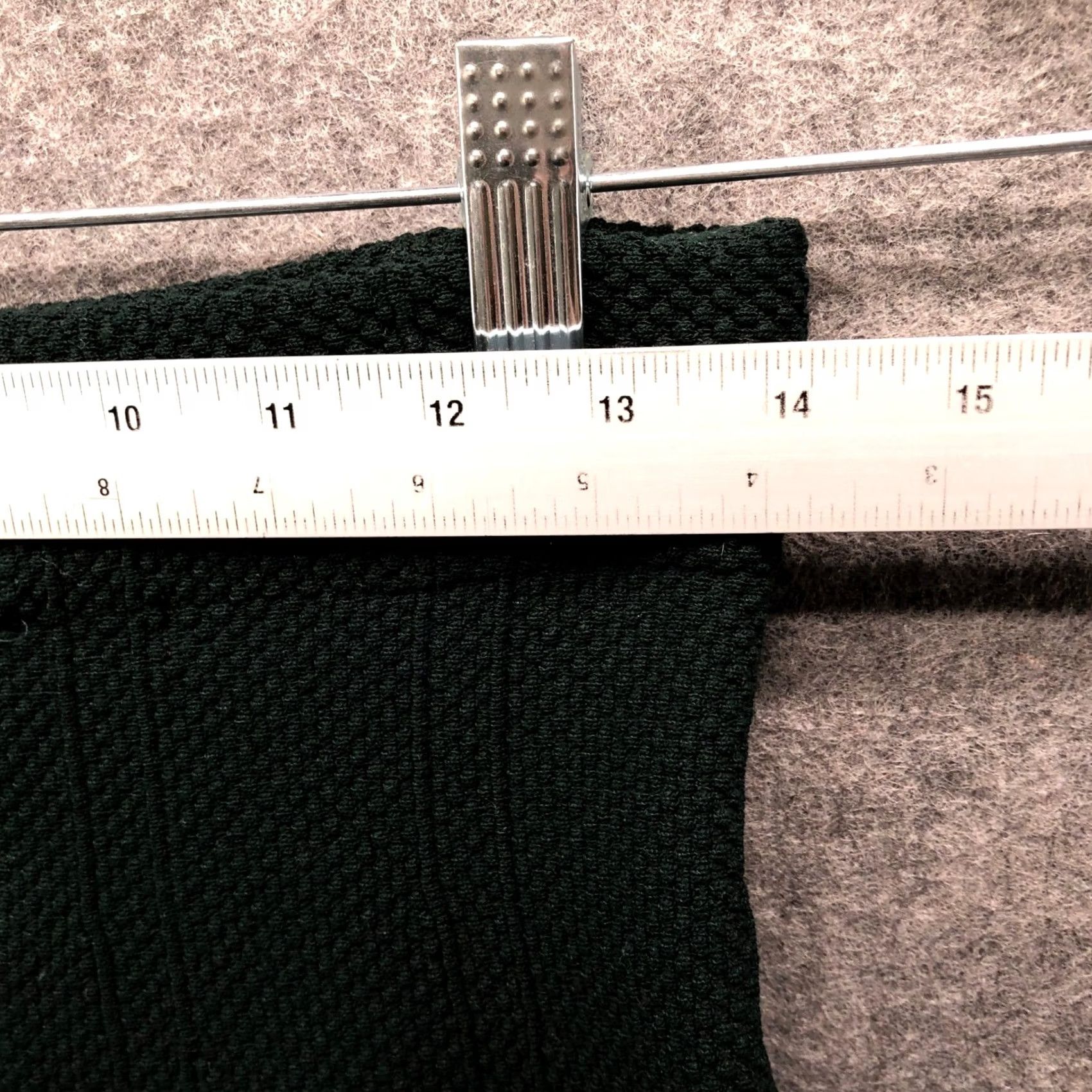 Zara Zara Basic A-Line Skirt Womens S Forest Green Knit Mini Pull On Size 28" / US 6 / IT 42 - 6 Thumbnail