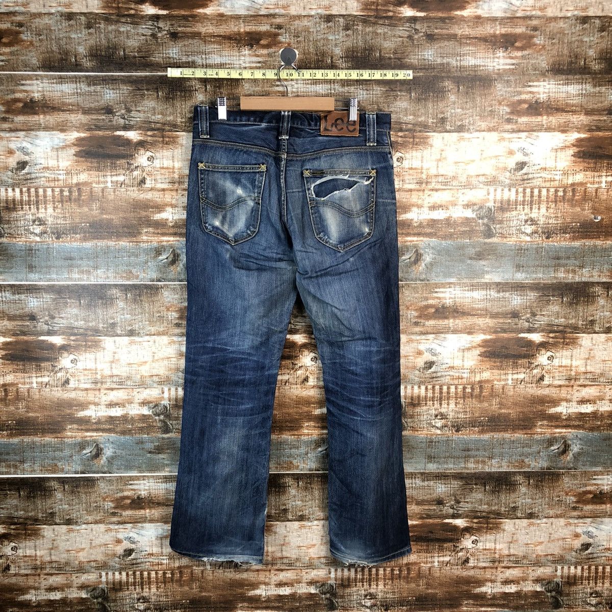 Lee Lee Black Distressed Denim Pants #A2136 Size US 32 / EU 48 - 13 Thumbnail