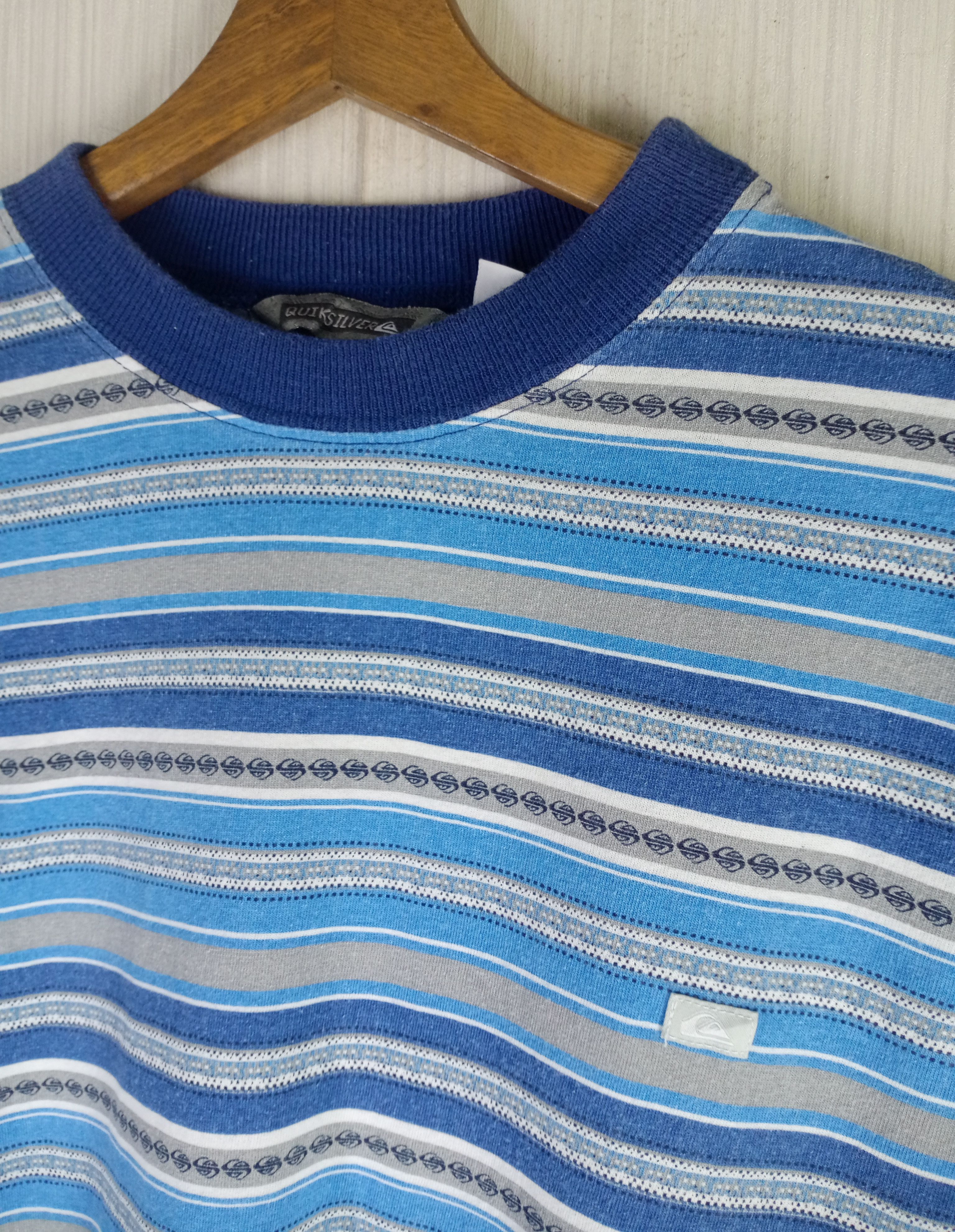 Quiksilver Rare Vintage Quiksilver Stripes Tshirt Size US L / EU 52-54 / 3 - 2 Thumbnail