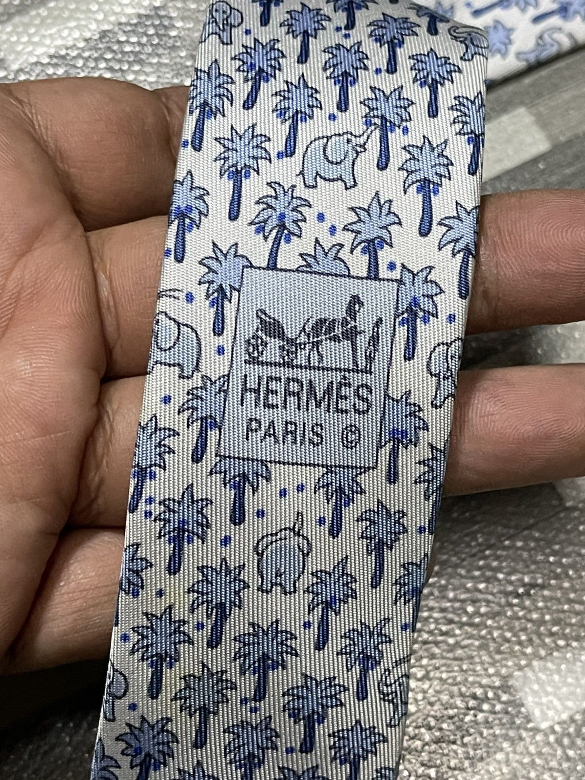 Hermes Hermes Silk Tie Size ONE SIZE - 4 Thumbnail