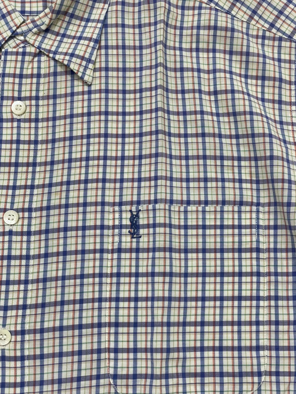 Yves Saint Laurent 2000s YSL Shirt Plaid Vintage Hysteric y’s Ifsix Japan LGB Size US XXL / EU 58 / 5 - 2 Thumbnail