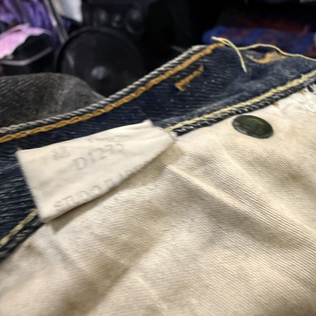 Studio D'Artisan Vintage Selvedge Dry Bones Fading Japanese Raw Denim Size US 32 / EU 48 - 16 Thumbnail