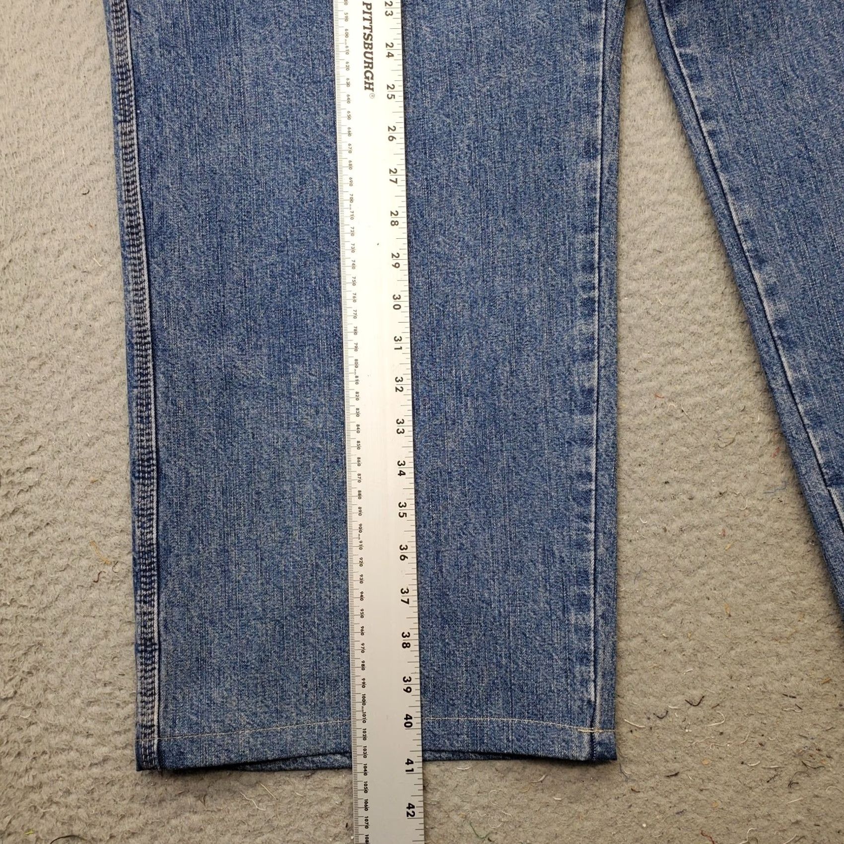 Levi's Levi's Mens Jeans 44x30 Blue Denim Carpenter Wide-Leg Slash Pocket 100% Cotton Size 44 Mens Blue Denim Jeans Size US 44 / EU 60 - 3 Thumbnail