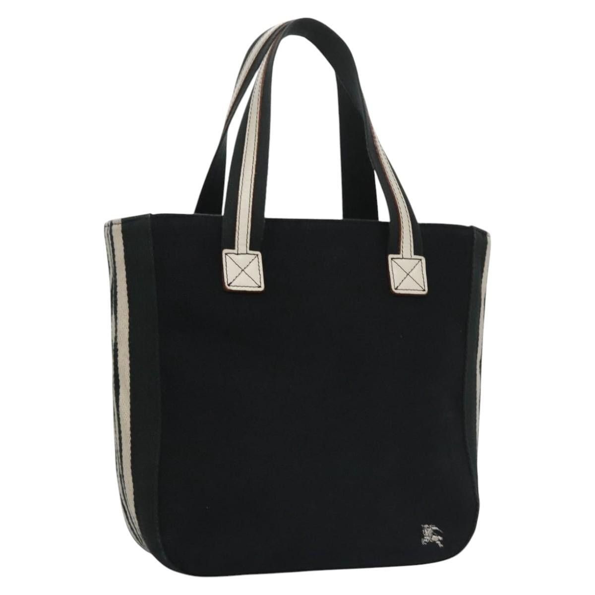 Burberry Burberry Tote Bag Canvas Black Size ONE SIZE - 1 Thumbnail