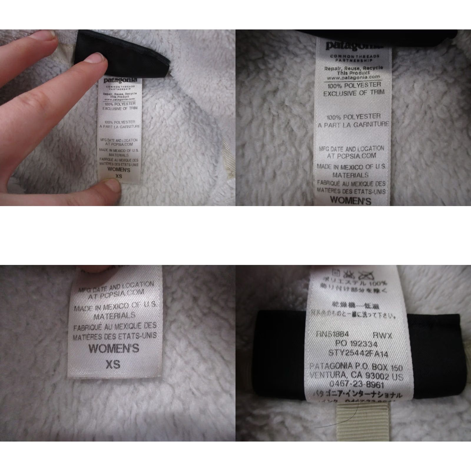 Patagonia Patagonia Jacket Womens XS White Fleece Outdoor Snap T Polartec 25442 Size XS / US 0-2 / IT 36-38 - 8 Thumbnail