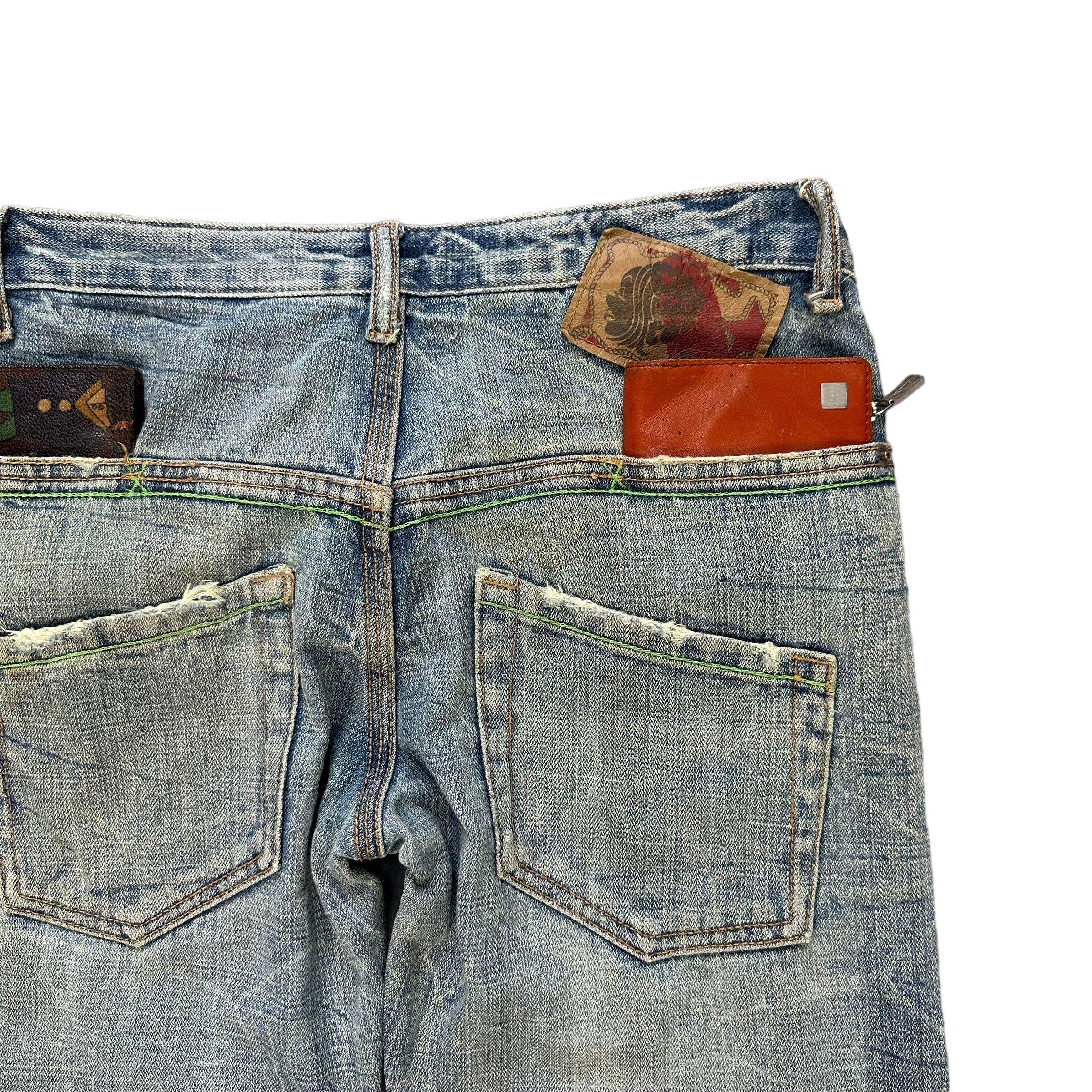 Japanese Brand CHOUETTE NICE DESIGN 7 POCKET JEANS #7790-176 Size 30" / US 8 / IT 44 - 15 Thumbnail