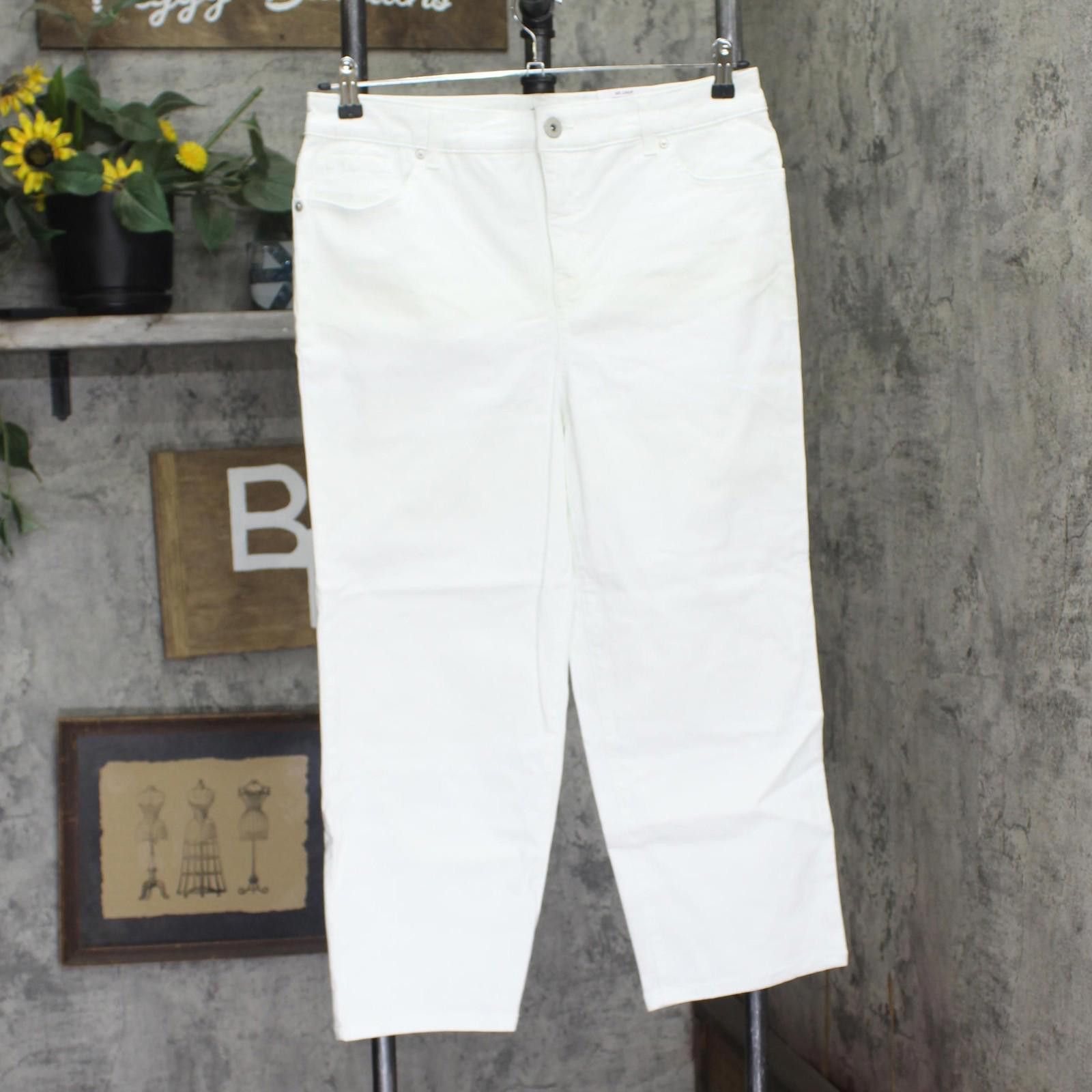 Style & Co Nwt Style & Co Womens High Rise Cropped Jeans White 12 Size 34" / US 12 / IT 48 - 1 Thumbnail