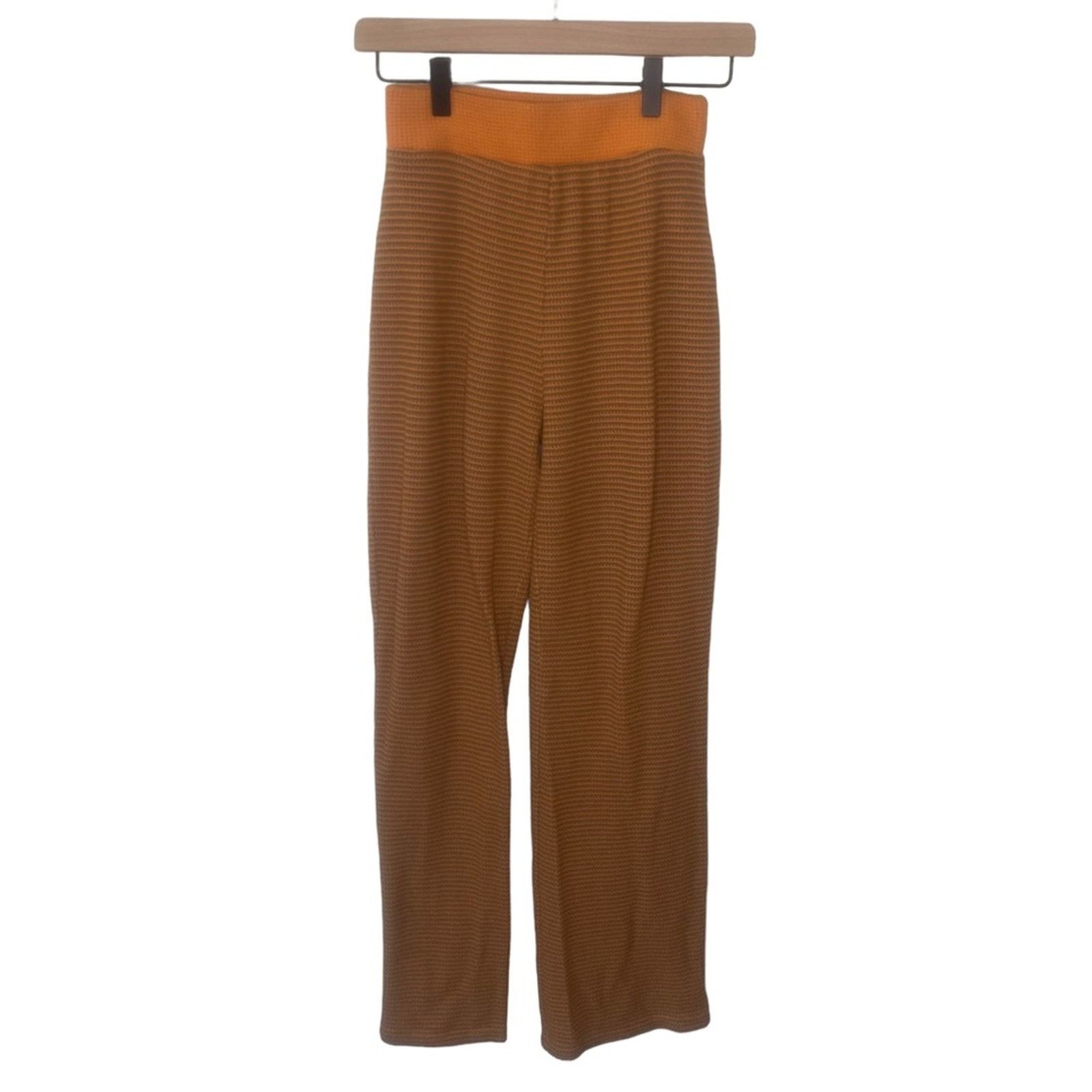 Zara ZARA Striped Crop Top & High Waist Pull on Pants Set SMall Size 26" / US 2 / IT 38 - 4 Thumbnail
