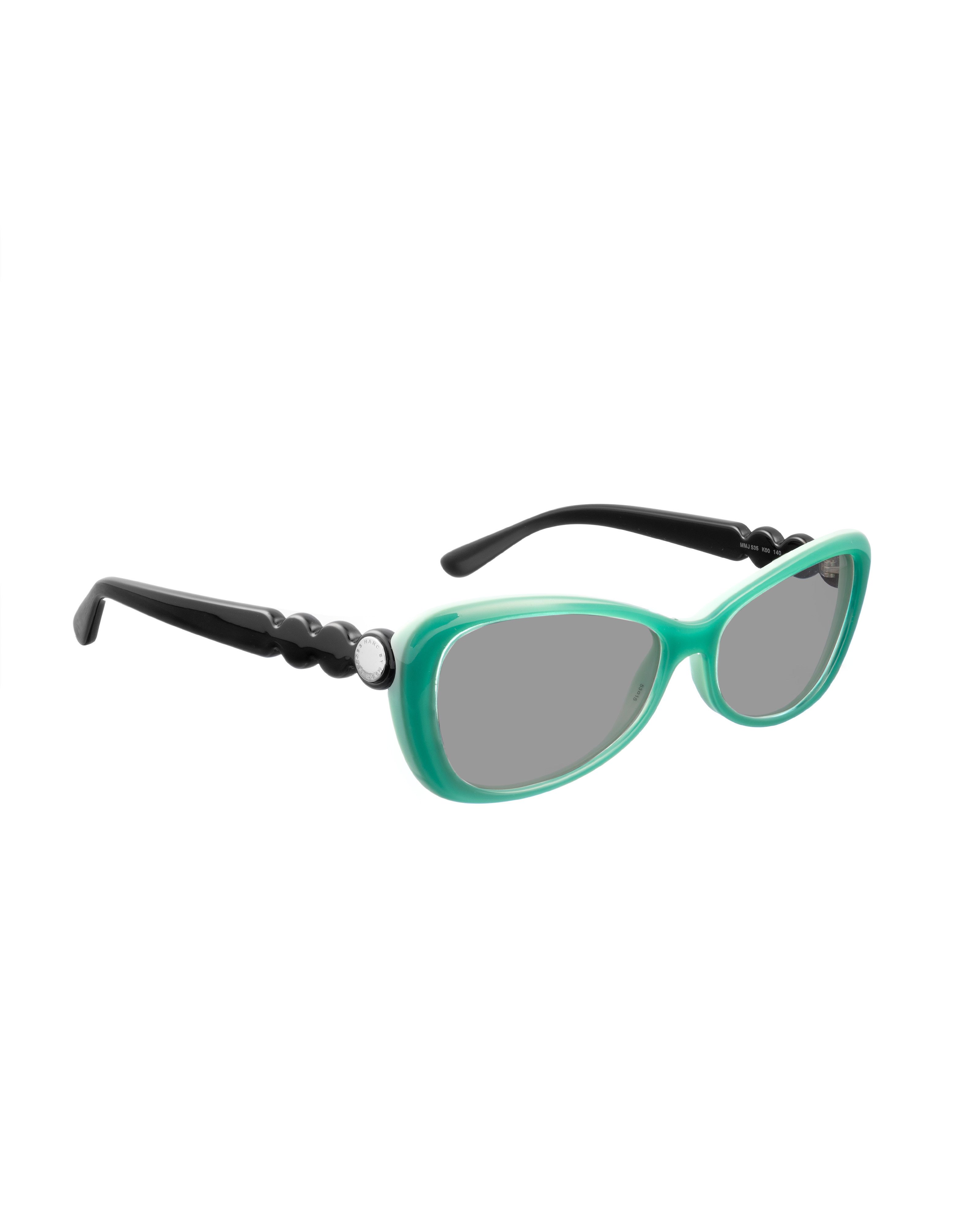 Marc Jacobs Marc by Marc Jacobs 00s Green & Black Cat-Eye Sunglasses Size ONE SIZE - 1 Thumbnail