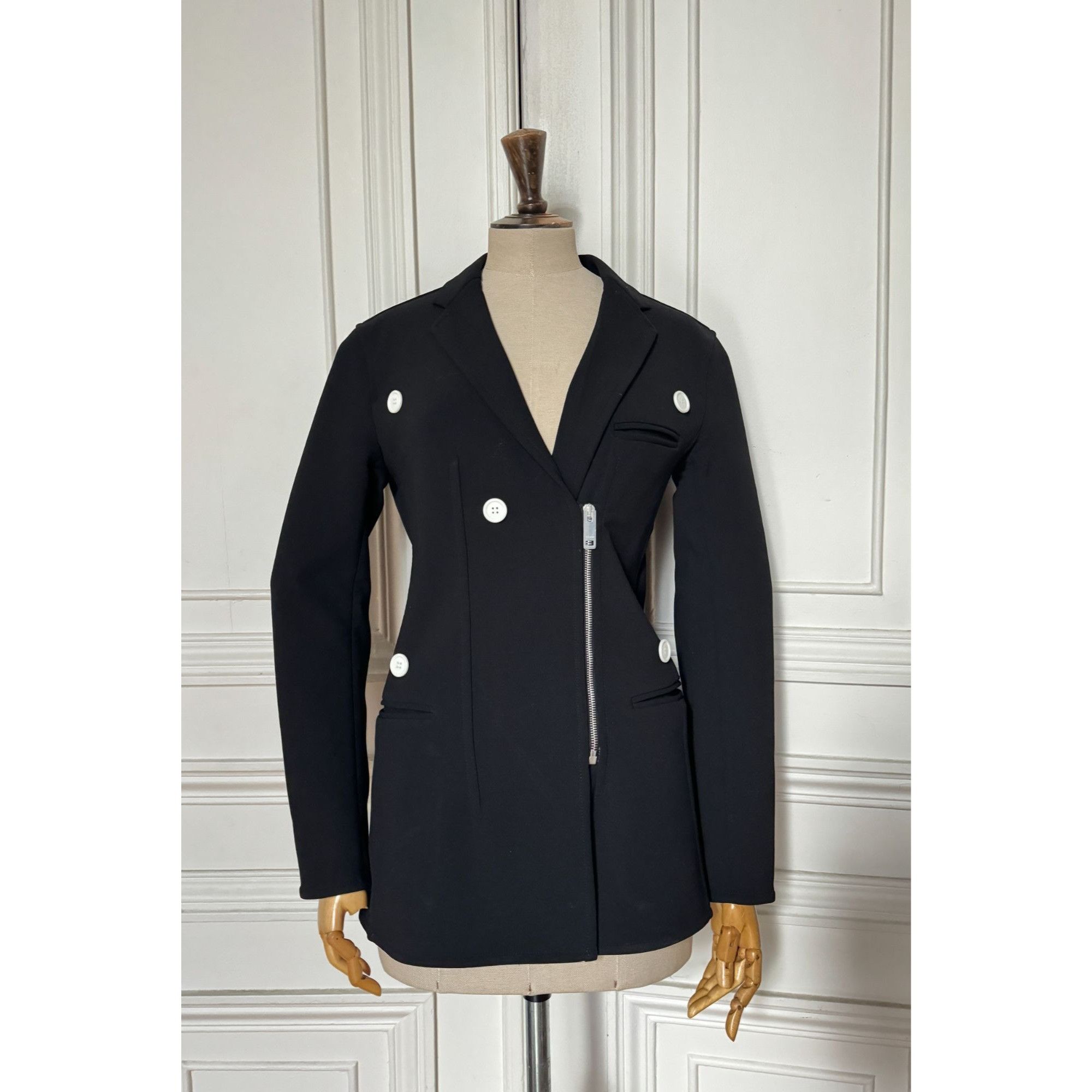 Celine SS 2016 Black Wool Blazer Jacket Size S / US 4 / IT 40 - 2 Thumbnail
