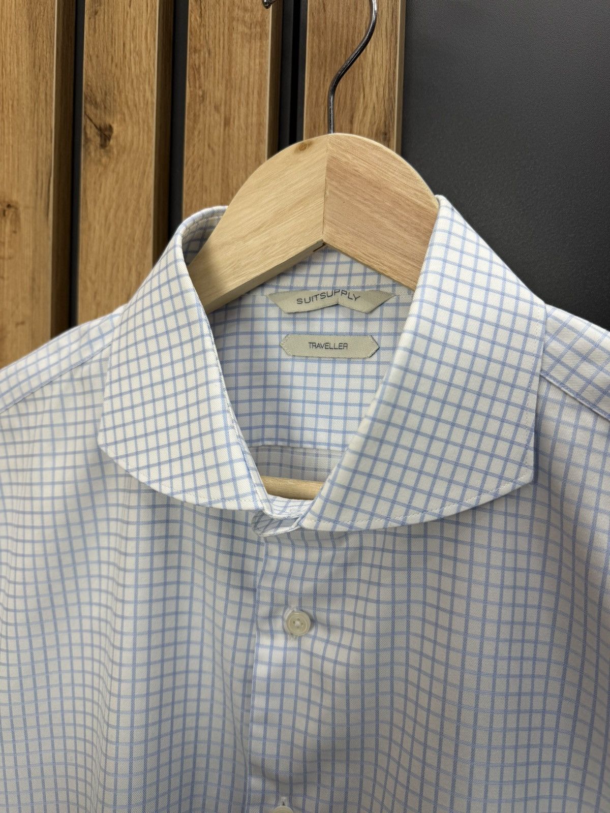 Suitsupply Suitsupply Traveller Cotton Long Sleeve Shirt Size 42 Size US XL / EU 56 / 4 - 6 Thumbnail