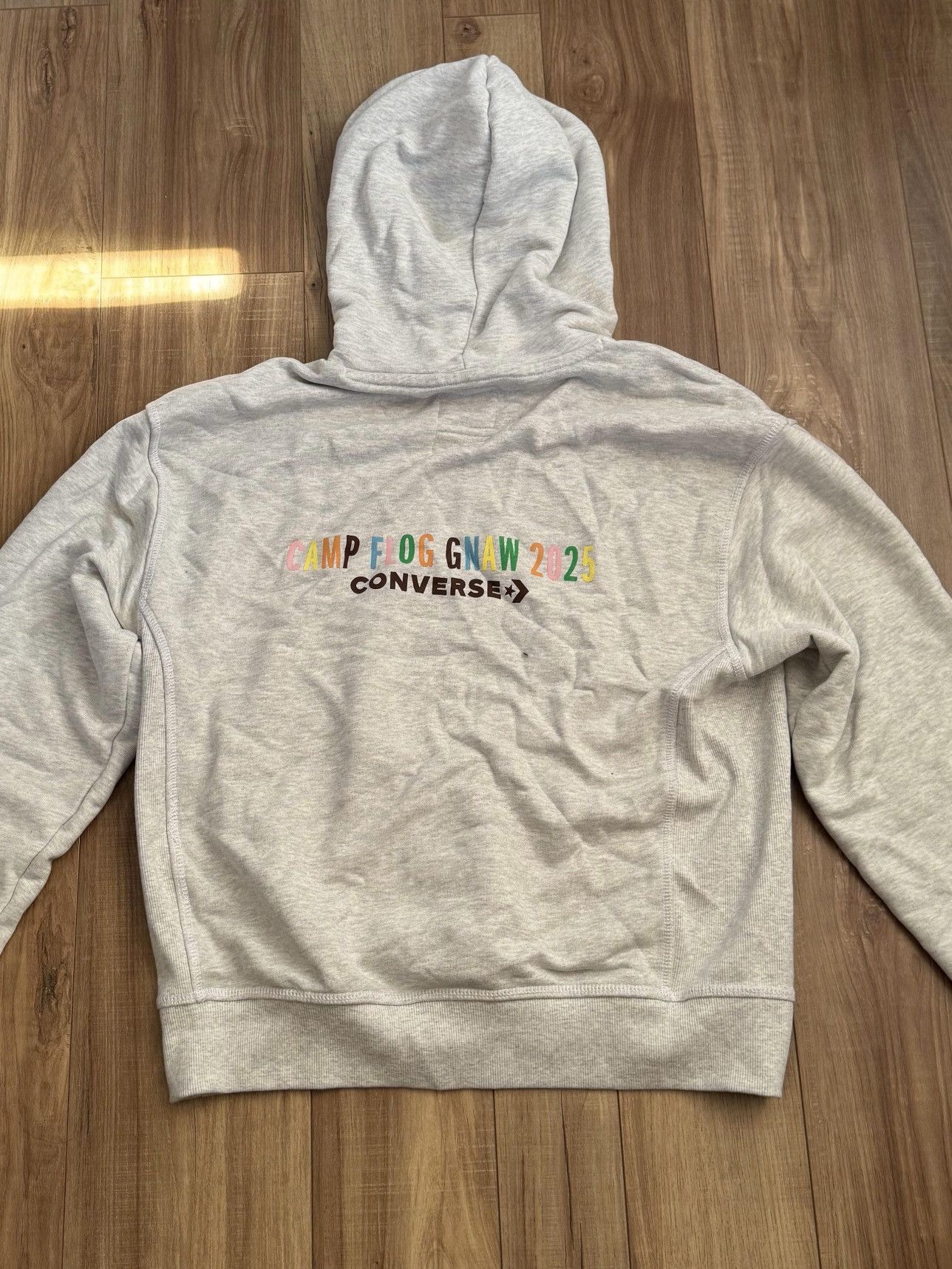 Converse Golf Le Fleur Camp Flog Gnaw Converse Hoodie Grey MEDIUM Size US M / EU 48-50 / 2 - 2 Thumbnail