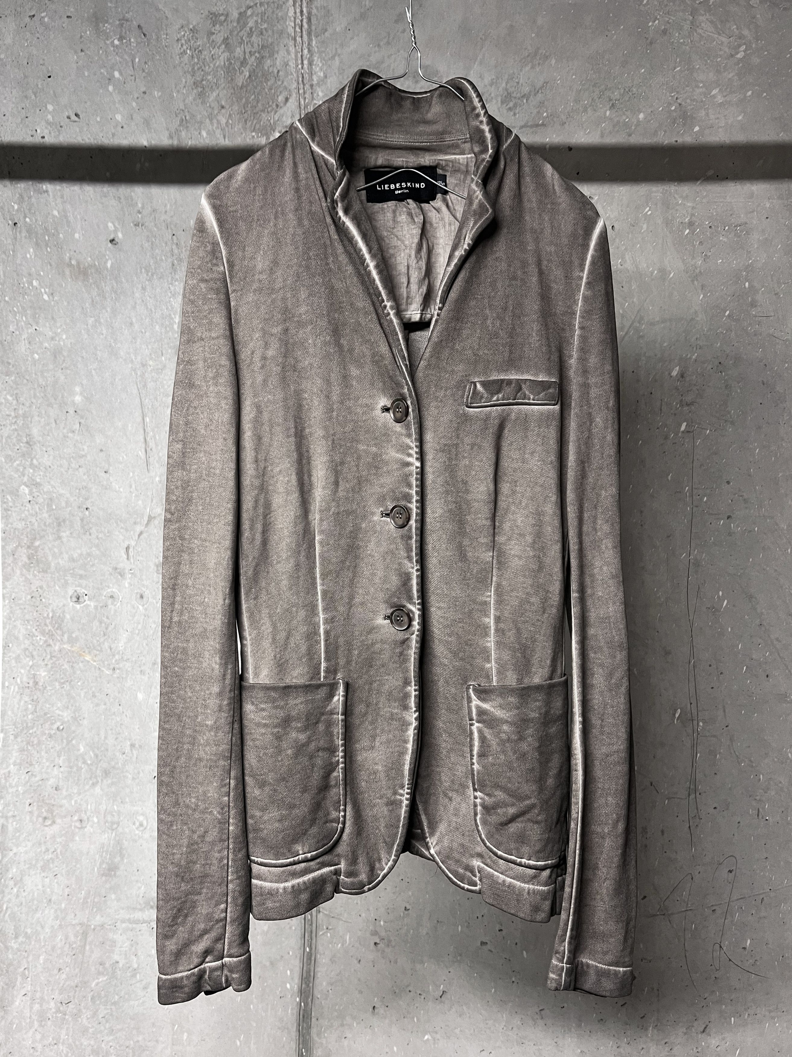 LIEBESKIND BERLIN Liebeskind Berlin Distressed Raw-Edge Blazer Size S / US 4 / IT 40 - 1 Thumbnail