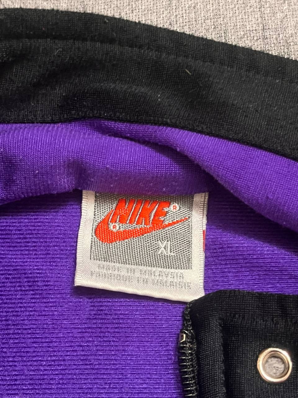 Nike × Vintage VINTAGE NIKE TRACK TOP JACKET BLACK PURPLE ZIP SIZE Size US XL / EU 56 / 4 - 2 Thumbnail